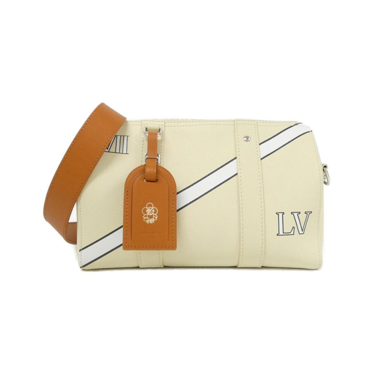 Louis Vuitton Beige Leather Shoulder Bag (Pre-Owned)