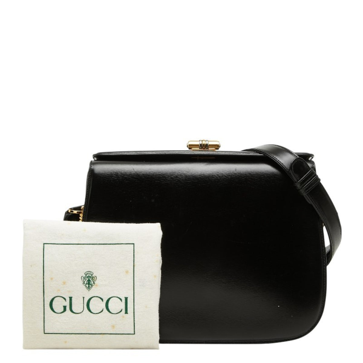 Gucci Black Leather Shoulder Bag (Pre-Owned)