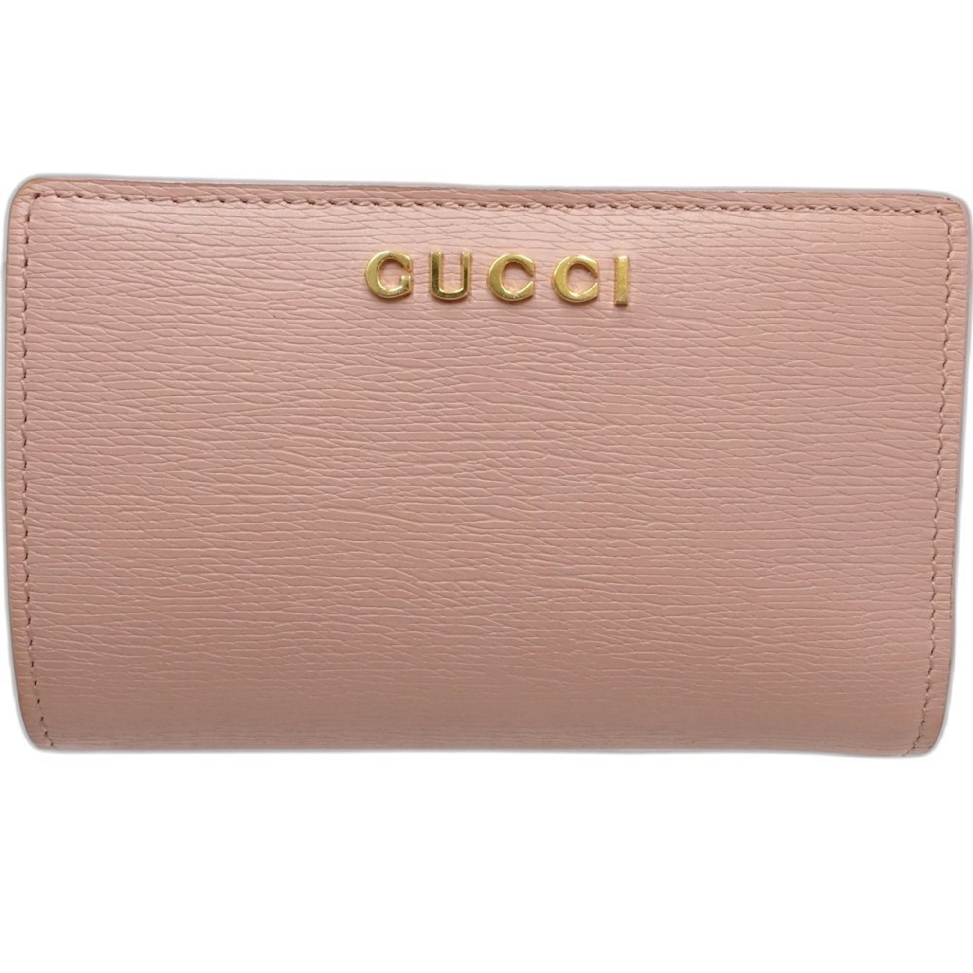 Gucci Pink Leather Wallet (Bi-Fold) (Pre-Owned)