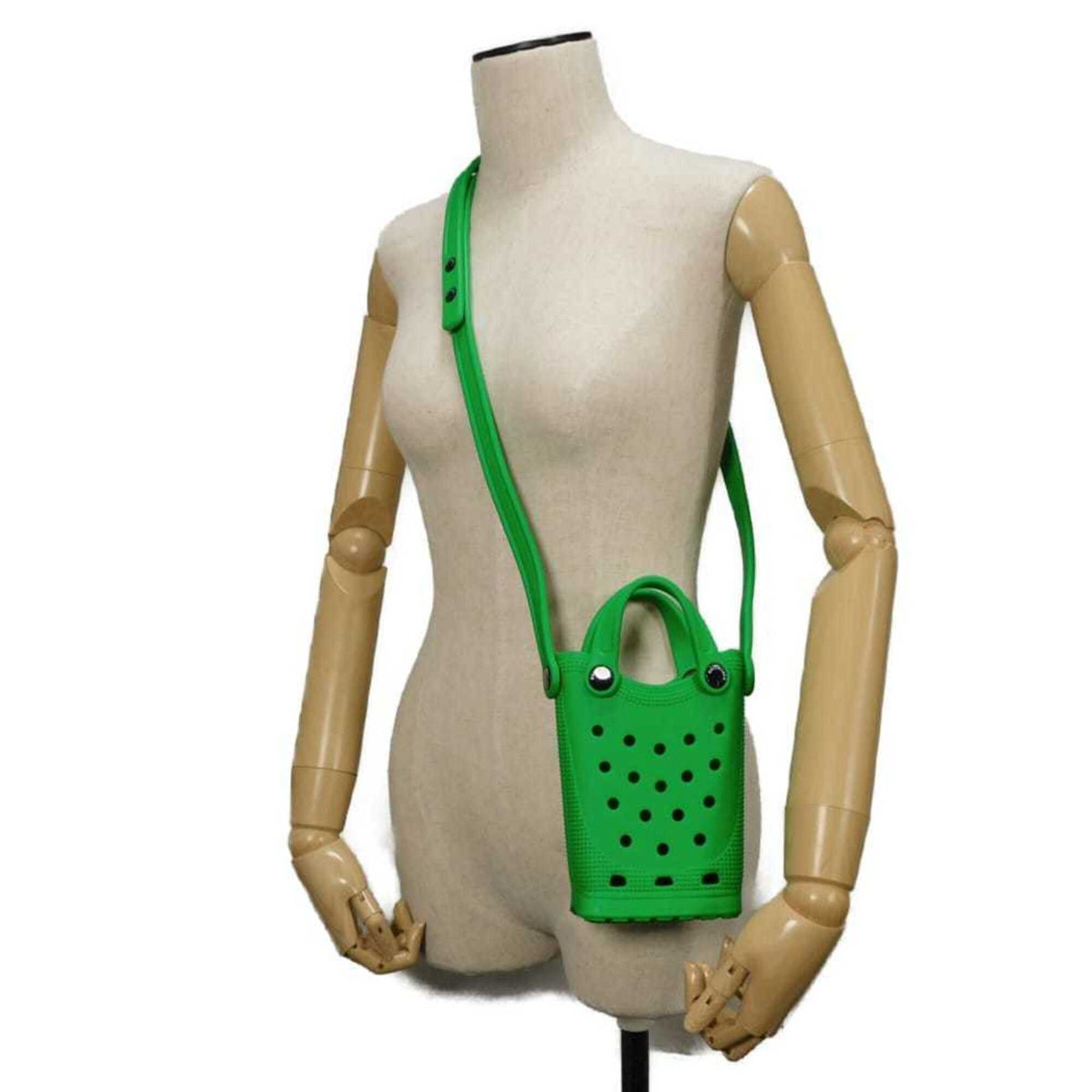 Balenciaga Green Rubber Pochette Shoulder Bag (Pre-Owned)