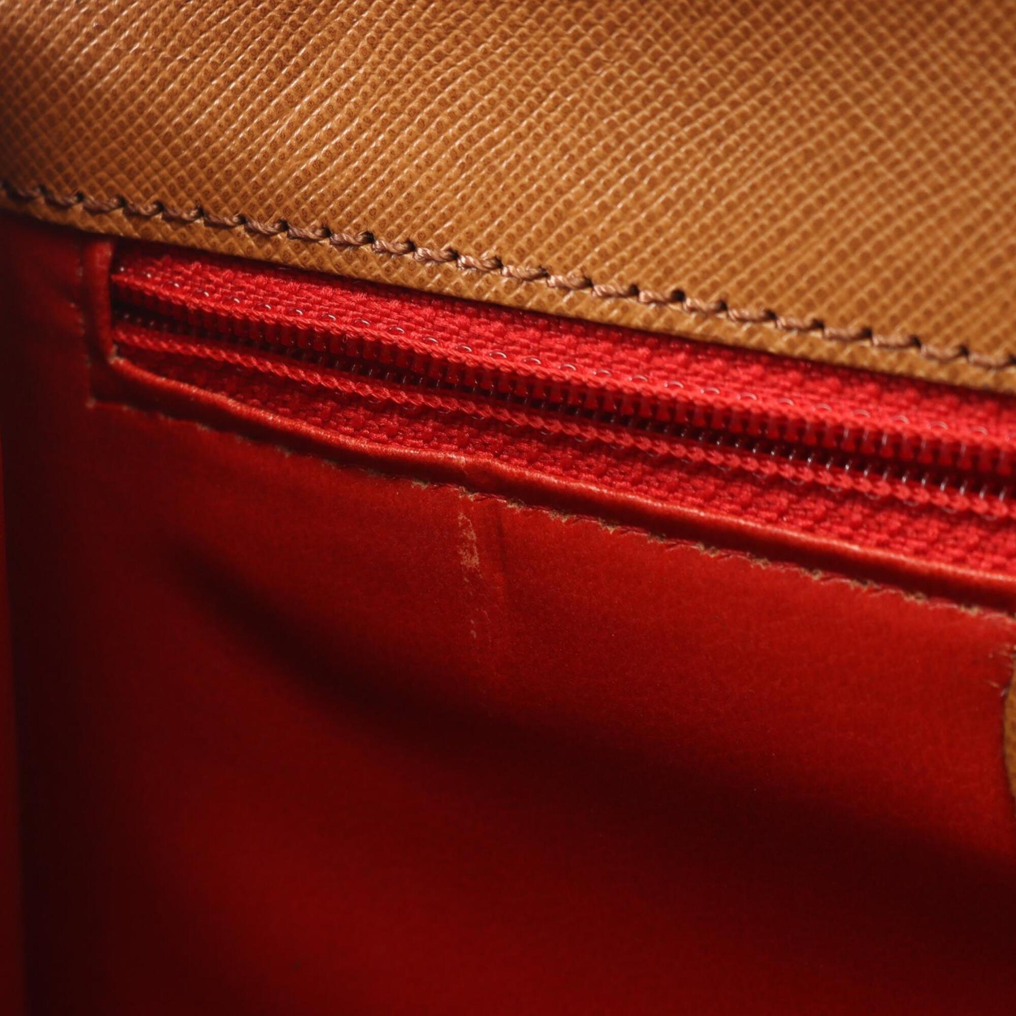 Celine Brown Leather Handbag Shoulder Bag (Pre-Owned)