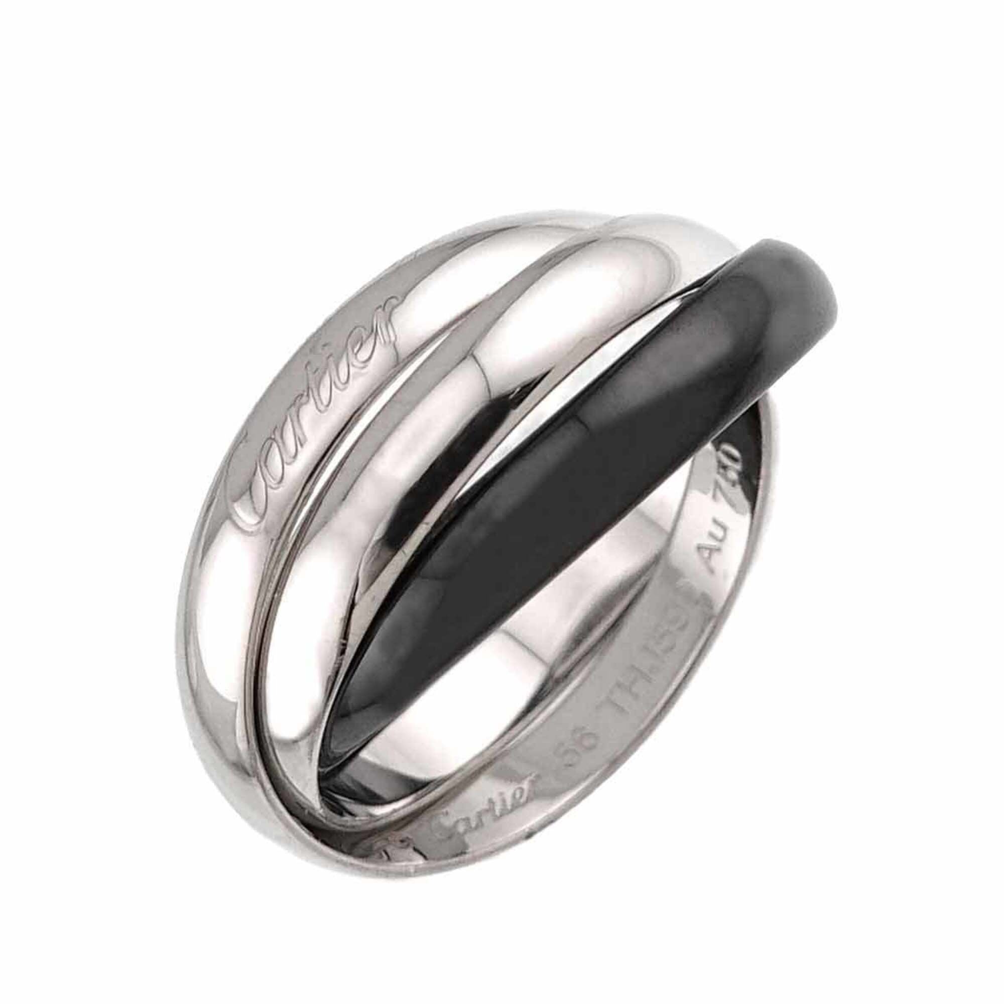 Cartier White Gold (18K) Ceramic Band Ring (Pre-Owned)