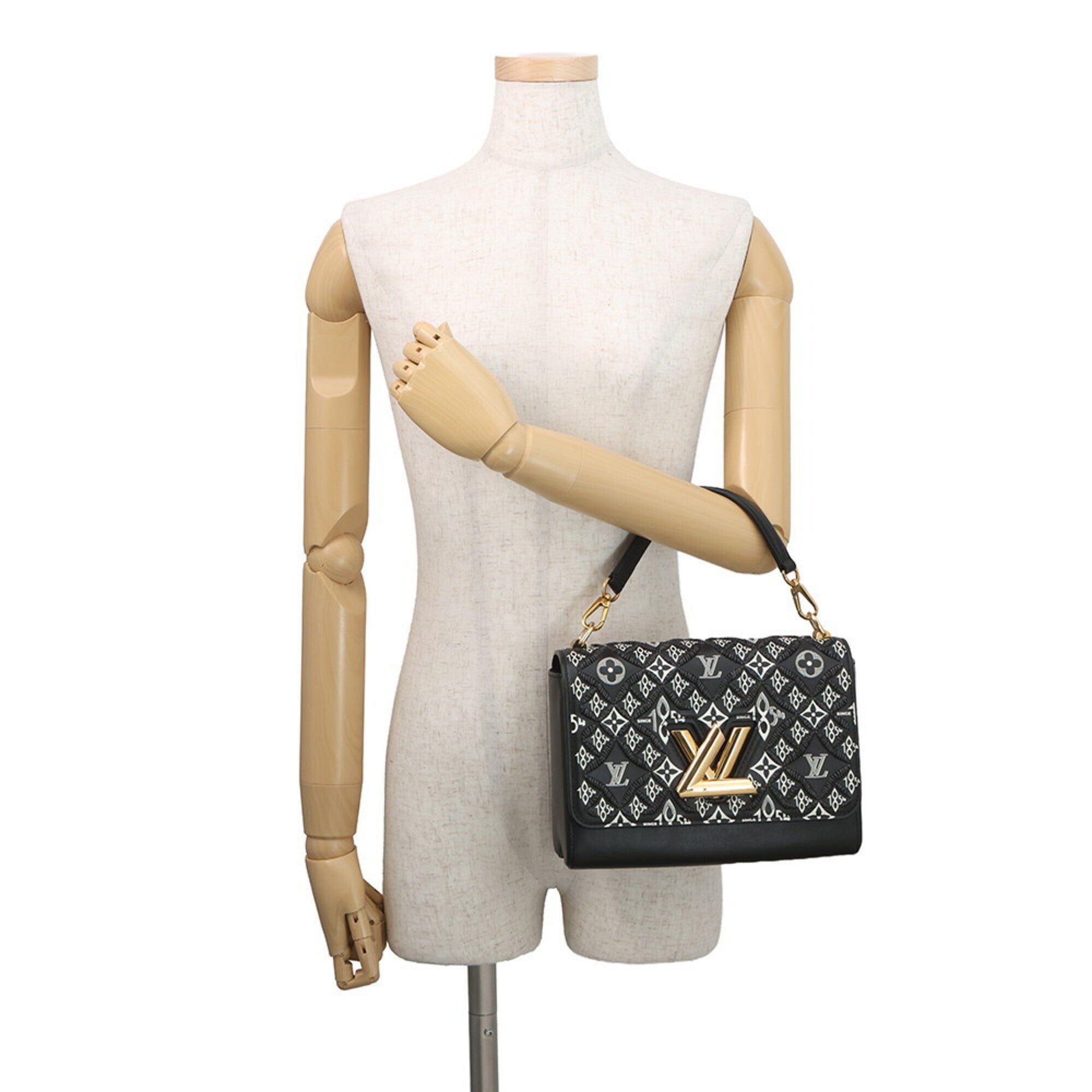 Louis Vuitton Noir Monogram Jacquard Handbag (Pre-Owned)