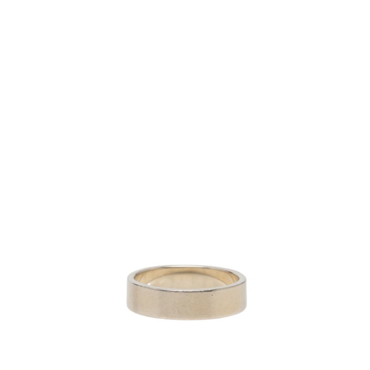 Hermes Cyan Silver 925 Band Ring (Pre-Owned)