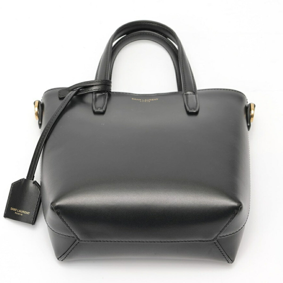 Saint Laurent Black Leather Shoulder Bag (Pre-Owned)