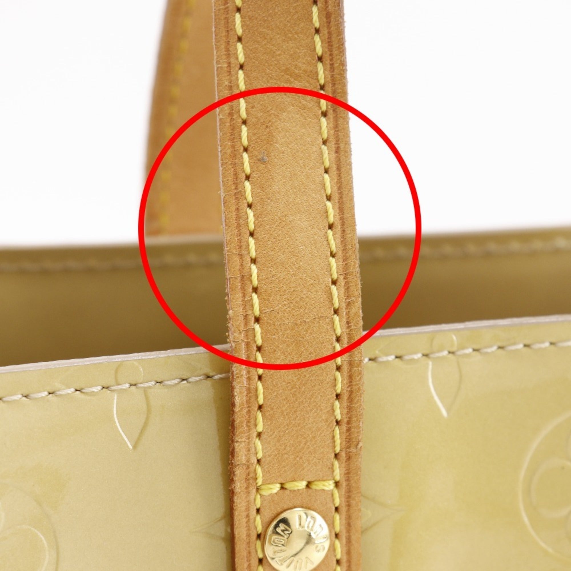 Louis Vuitton Beige Monogram Vernis Handbag (Pre-Owned)