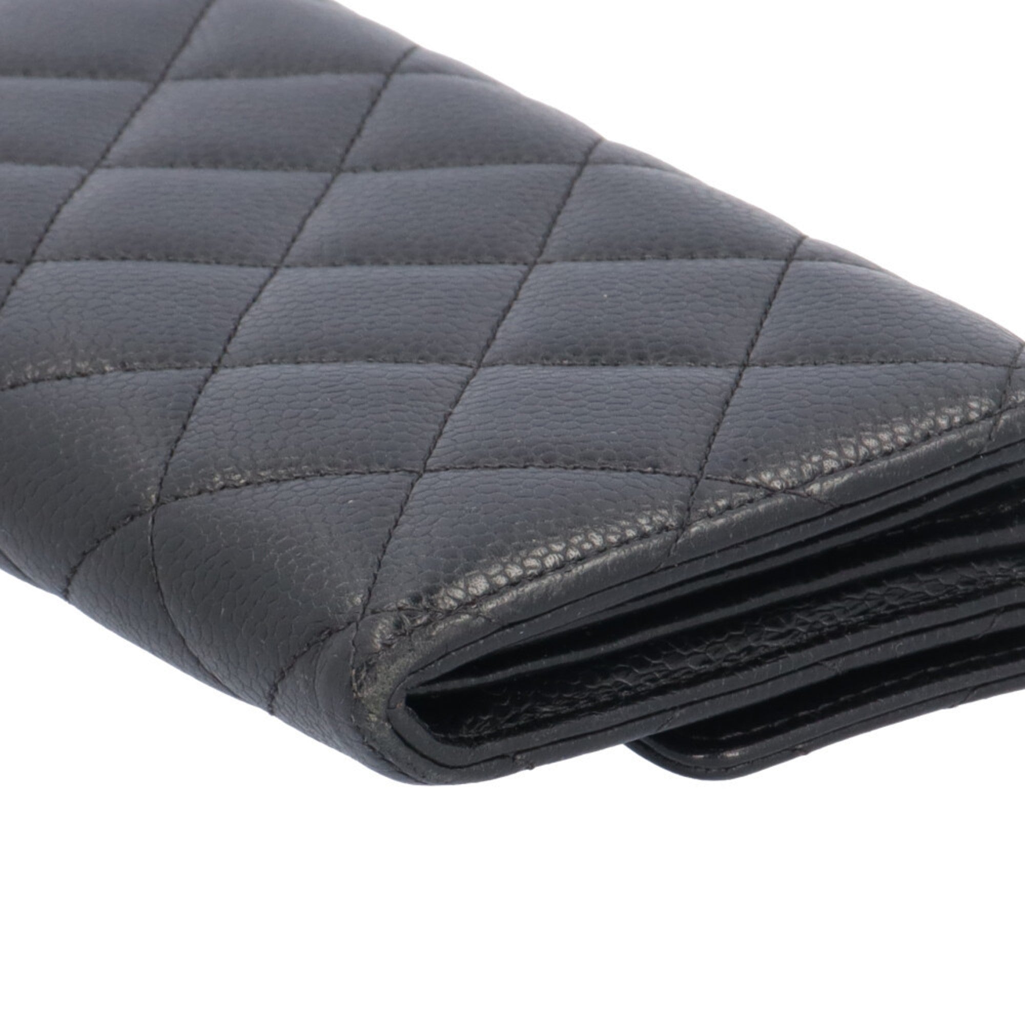 Chanel Black Grained Calfskin Coin Purse/Coin Case (Pre-Owned)