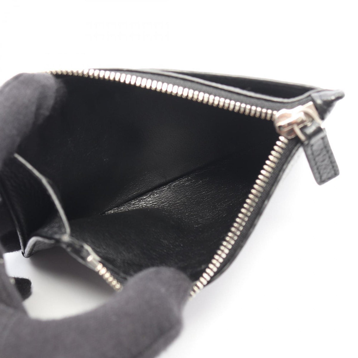 Balenciaga Black Leather Coin Purse/Coin Case (Pre-Owned)