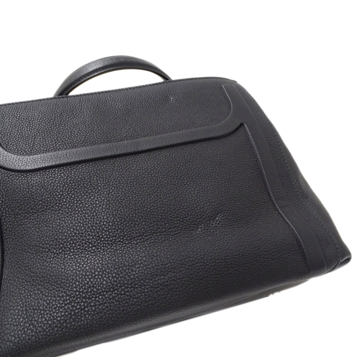 Bvlgari Black Leather Handbag Shoulder Bag (Pre-Owned)