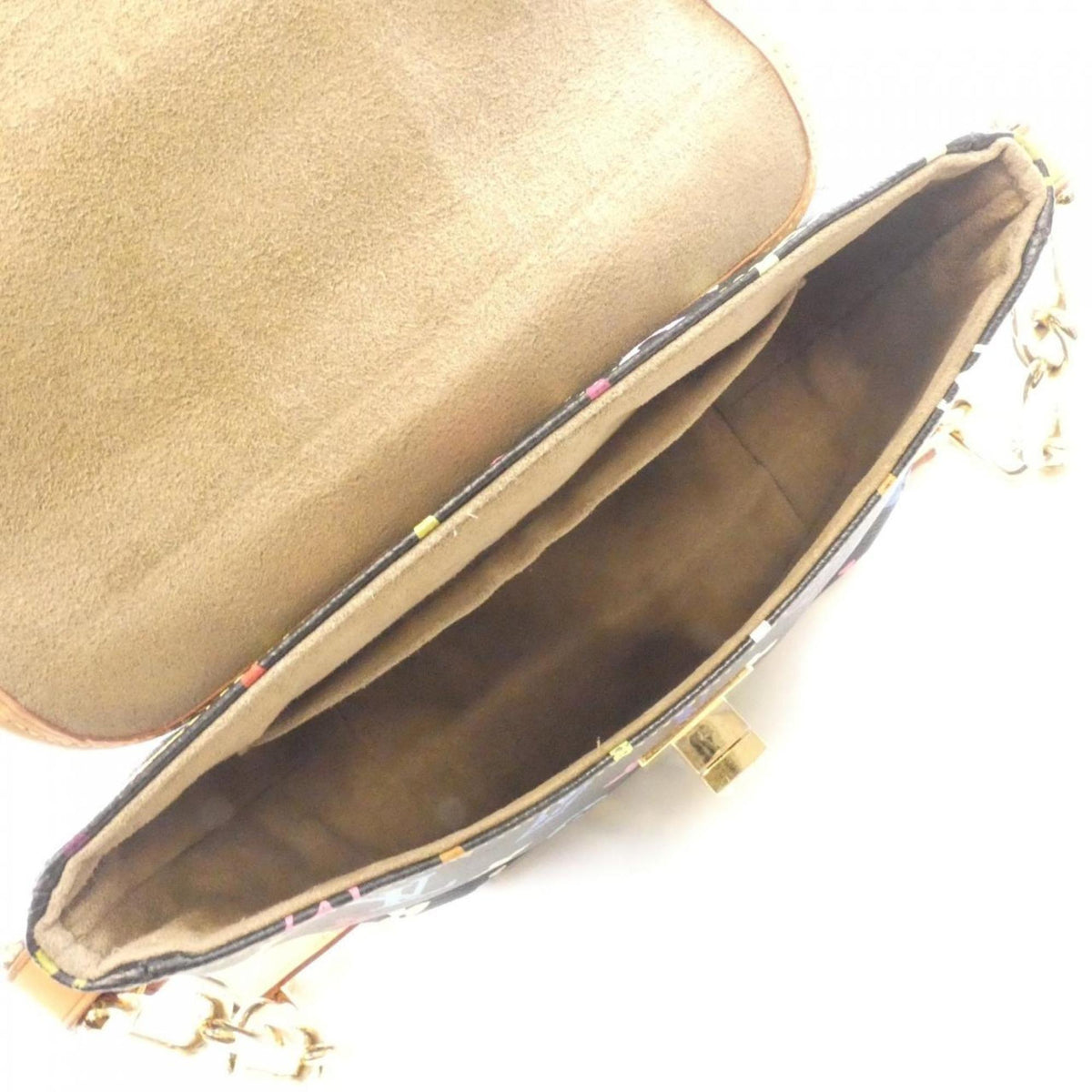 Louis Vuitton Black Coated Canvas Shoulder Bag (Pre-Owned)