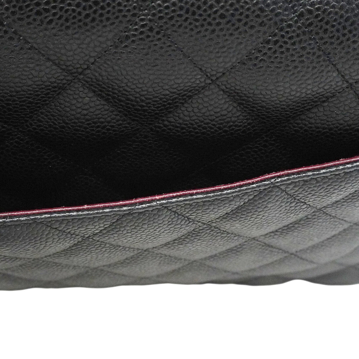 Chanel Black Grained Calfskin Shoulder Bag (Pre-Owned)