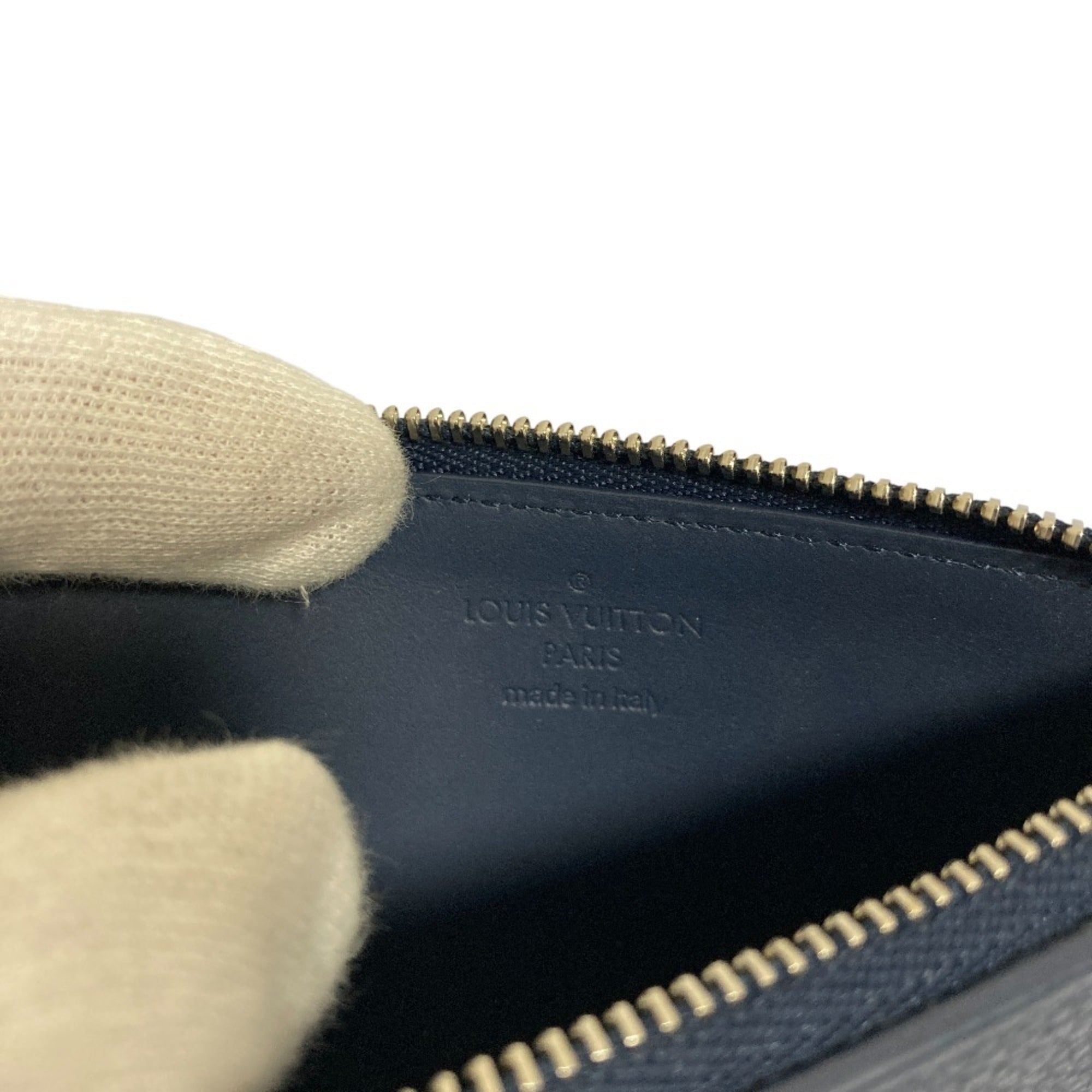 Louis Vuitton Navy Coin Purse/Coin Case (Pre-Owned)