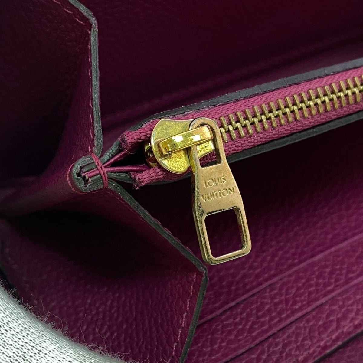 Louis Vuitton Purple Monogram Empreinte Long Wallet (Bi-Fold) (Pre-Owned)