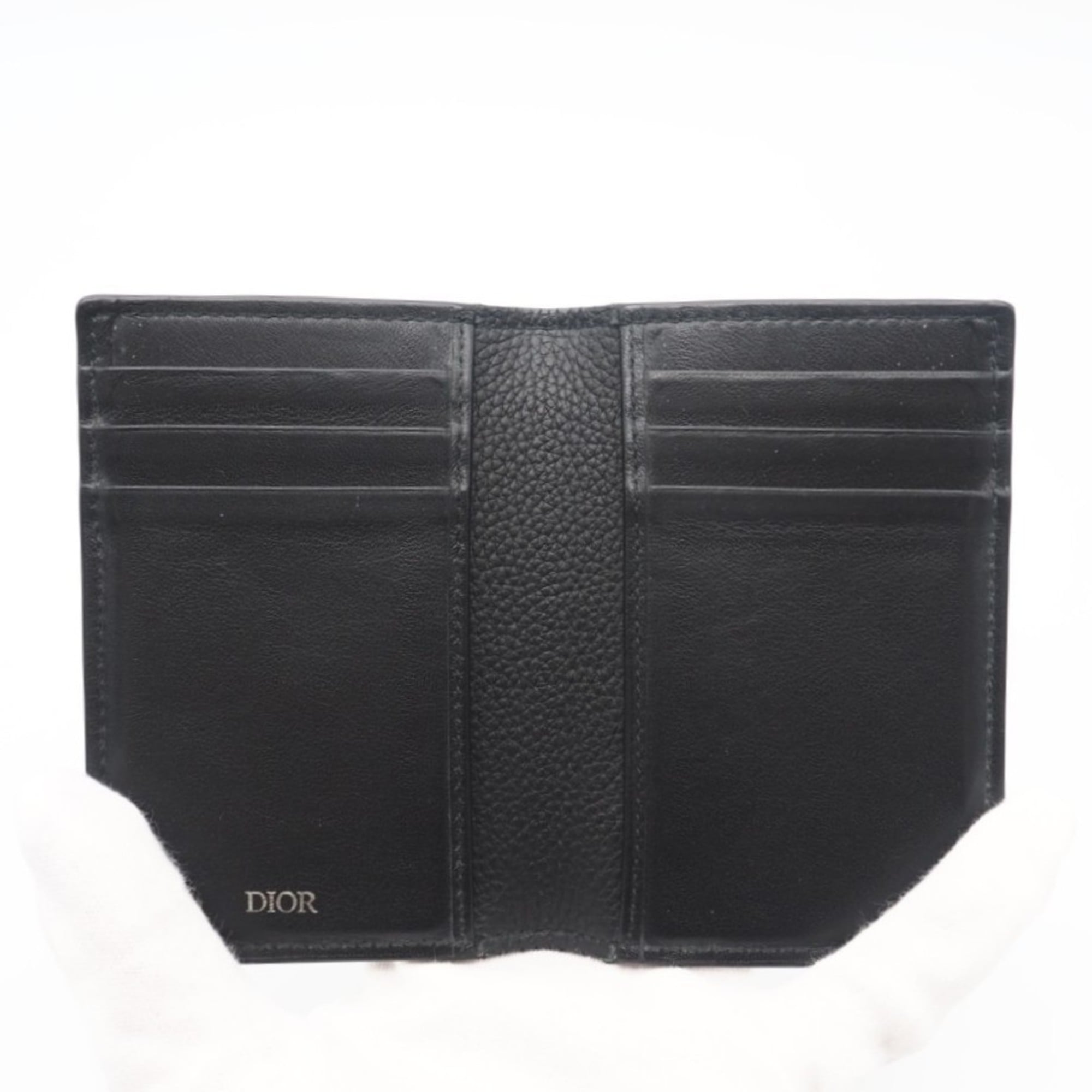 Christian Dior Leather Card Wallet (Pre-Owned)