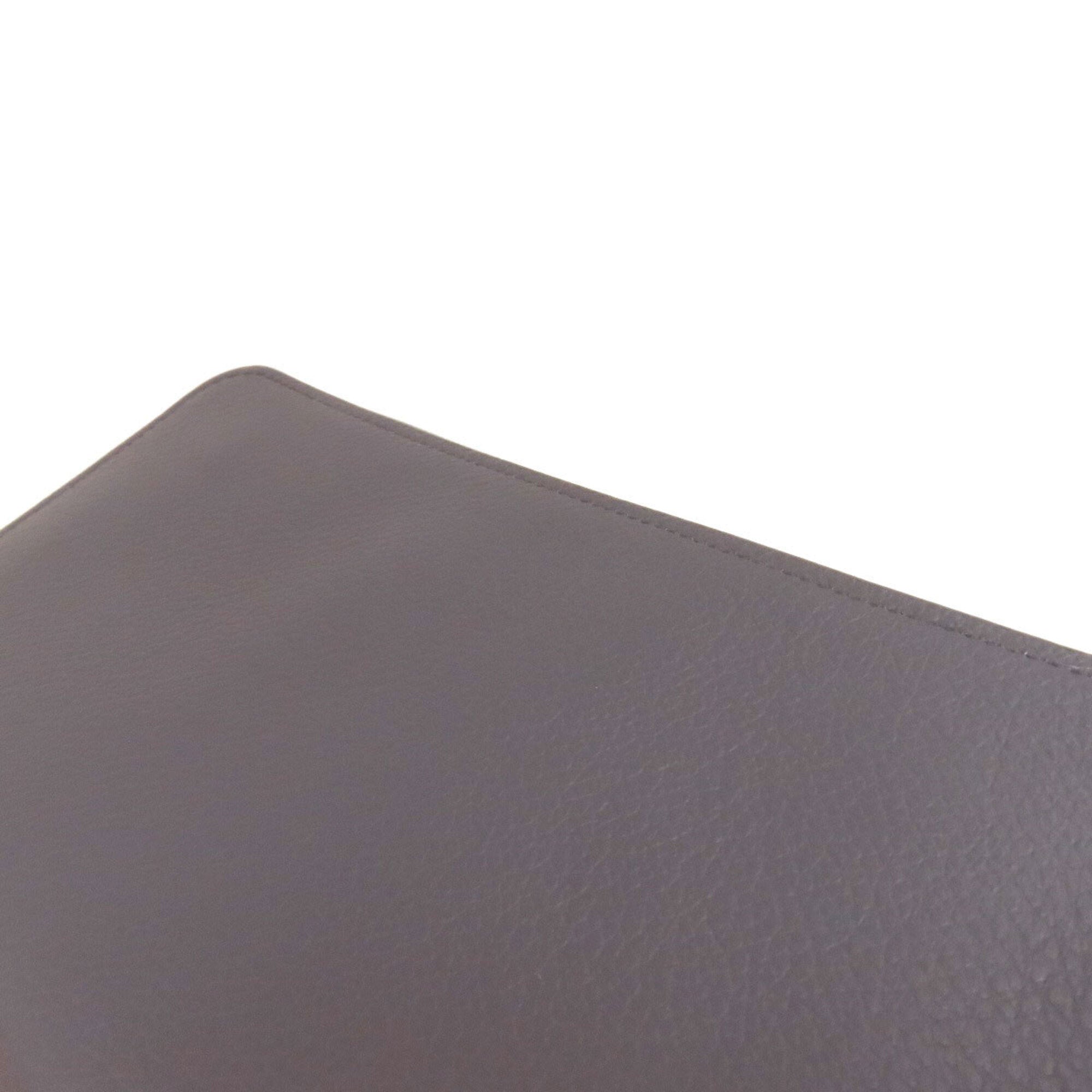 Hermes Gray Epsom Leather Long Wallet (Bi-Fold) (Pre-Owned)
