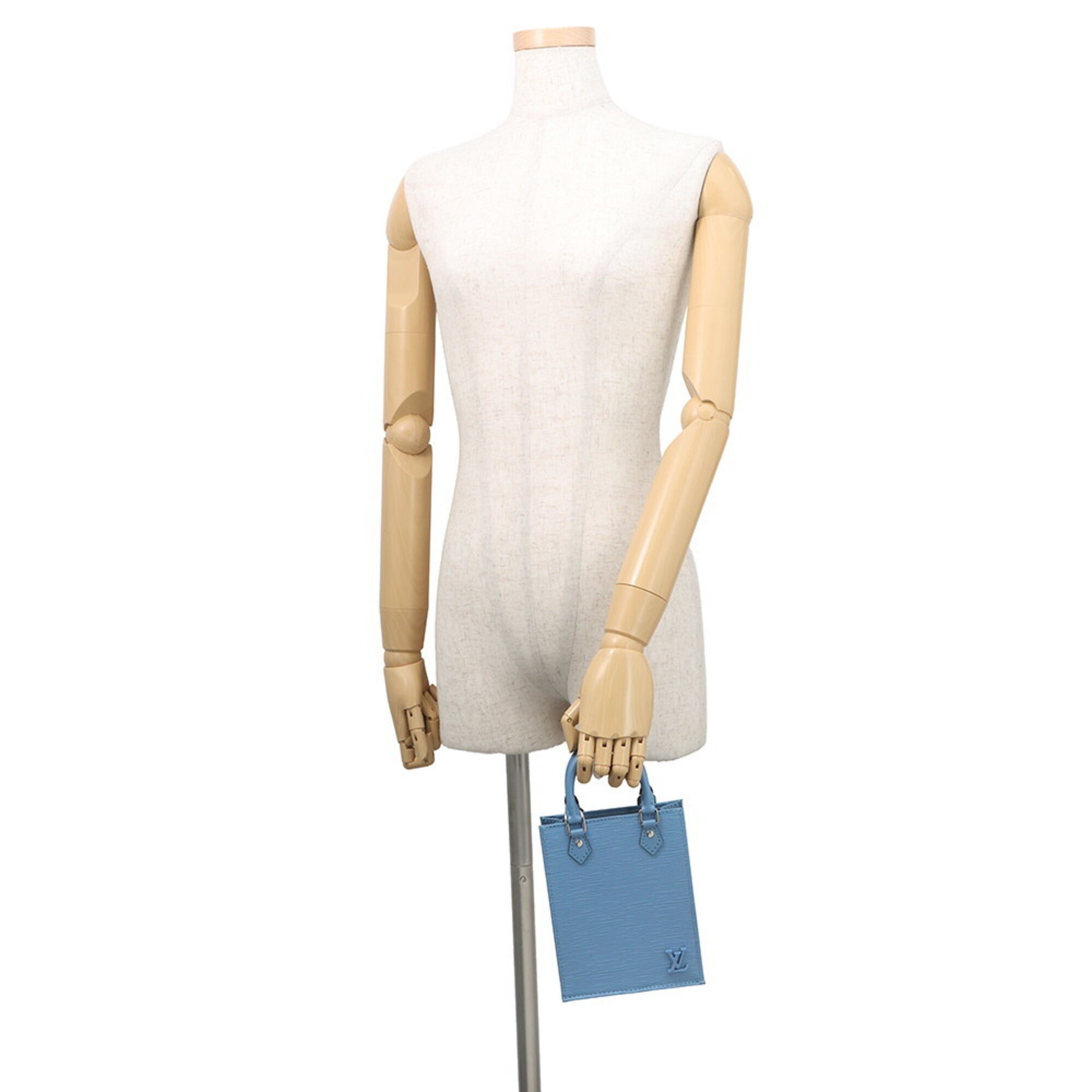 Louis Vuitton Epi Blue Epi Leather Handbag Shoulder Bag (Pre-Owned)