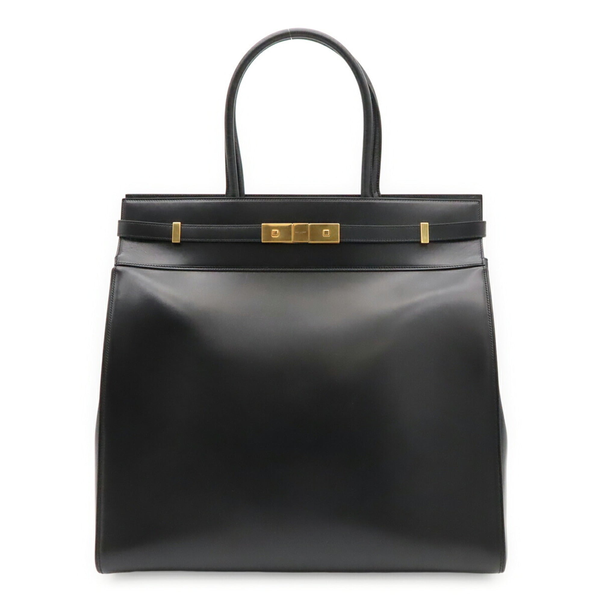 Yves Saint Laurent Black Leather Tote Bag (Pre-Owned)