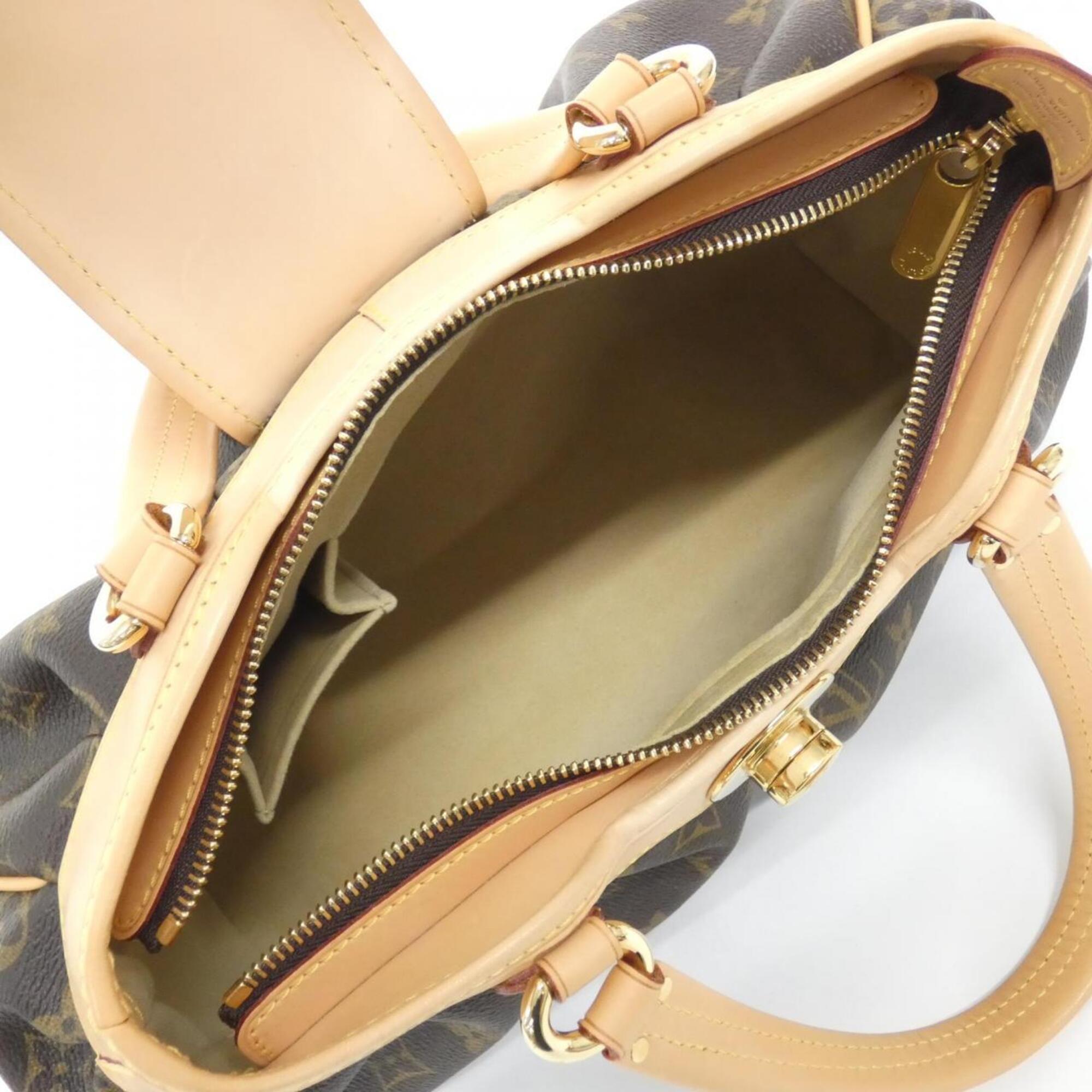 Louis Vuitton Marron Coated Canvas Handbag (Pre-Owned)