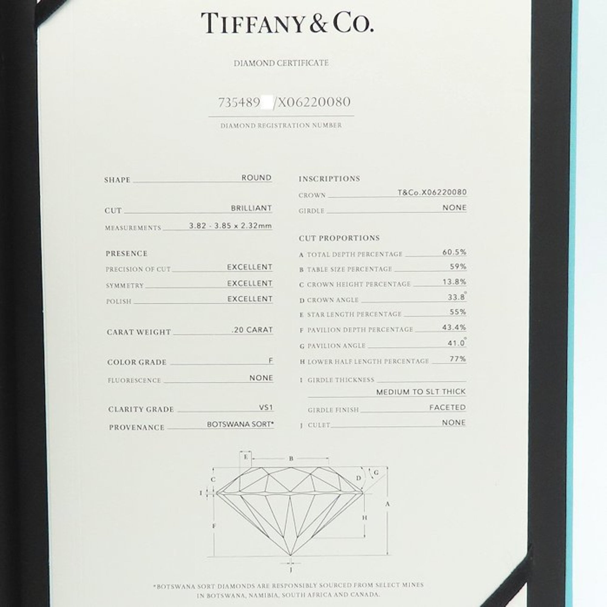 Tiffany Platinum 950 Band Ring (Pre-Owned)