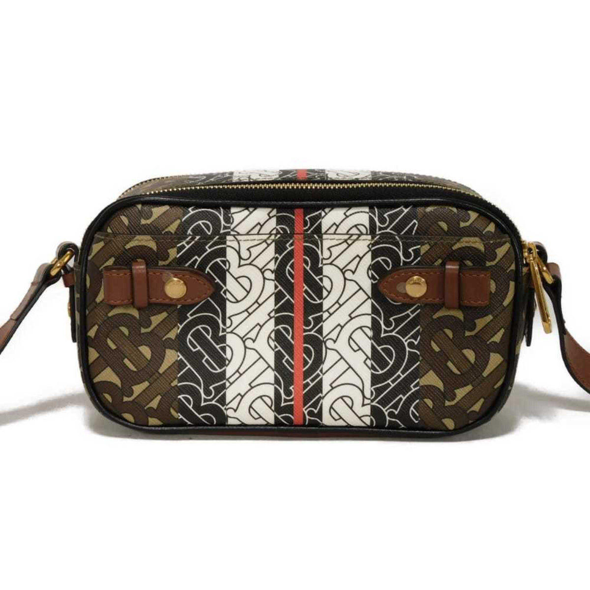 Burberry Brown Canvas Shoulder Bag (Pre-Owned)