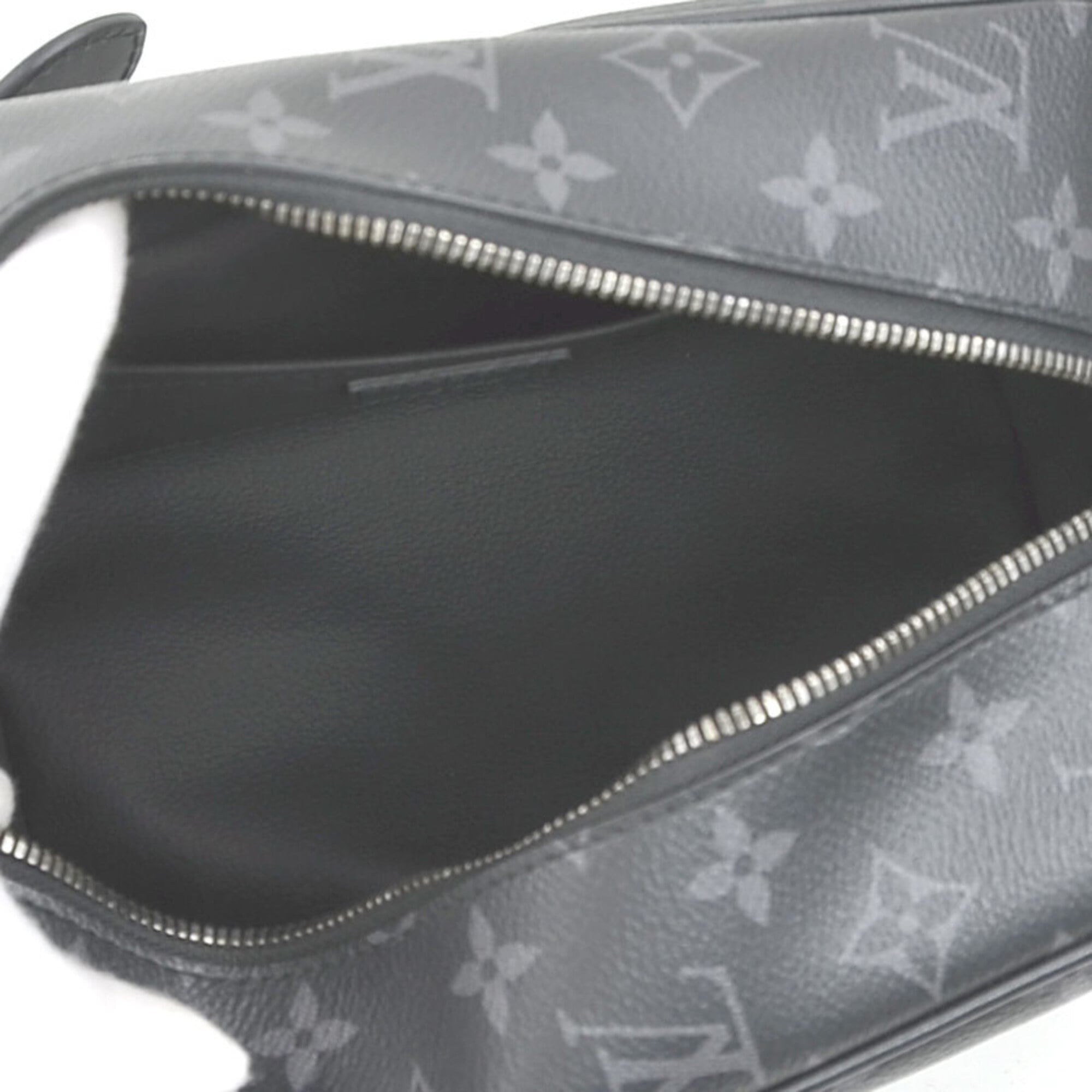 Louis Vuitton Black Gray Pvc Clutch Bag (Pre-Owned)