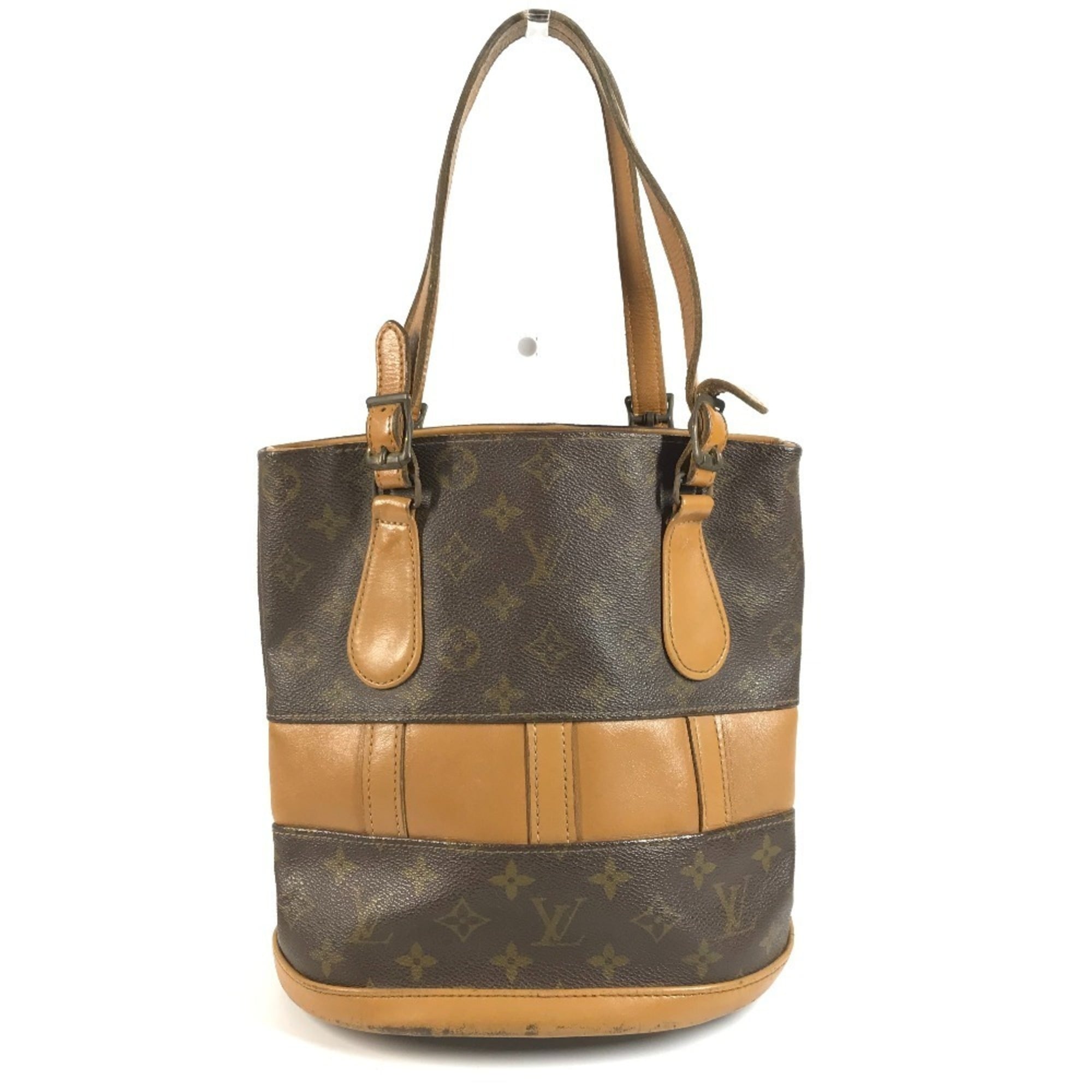 Louis Vuitton Brown Monogram Handbag Shoulder Bag Tote Bag (Pre-Owned)