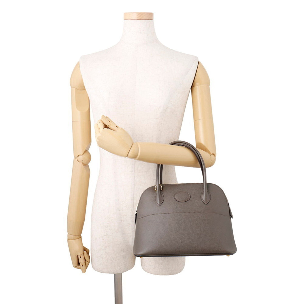 Hermes Bolide Etain Epsom Leather Handbag Shoulder Bag (Pre-Owned)