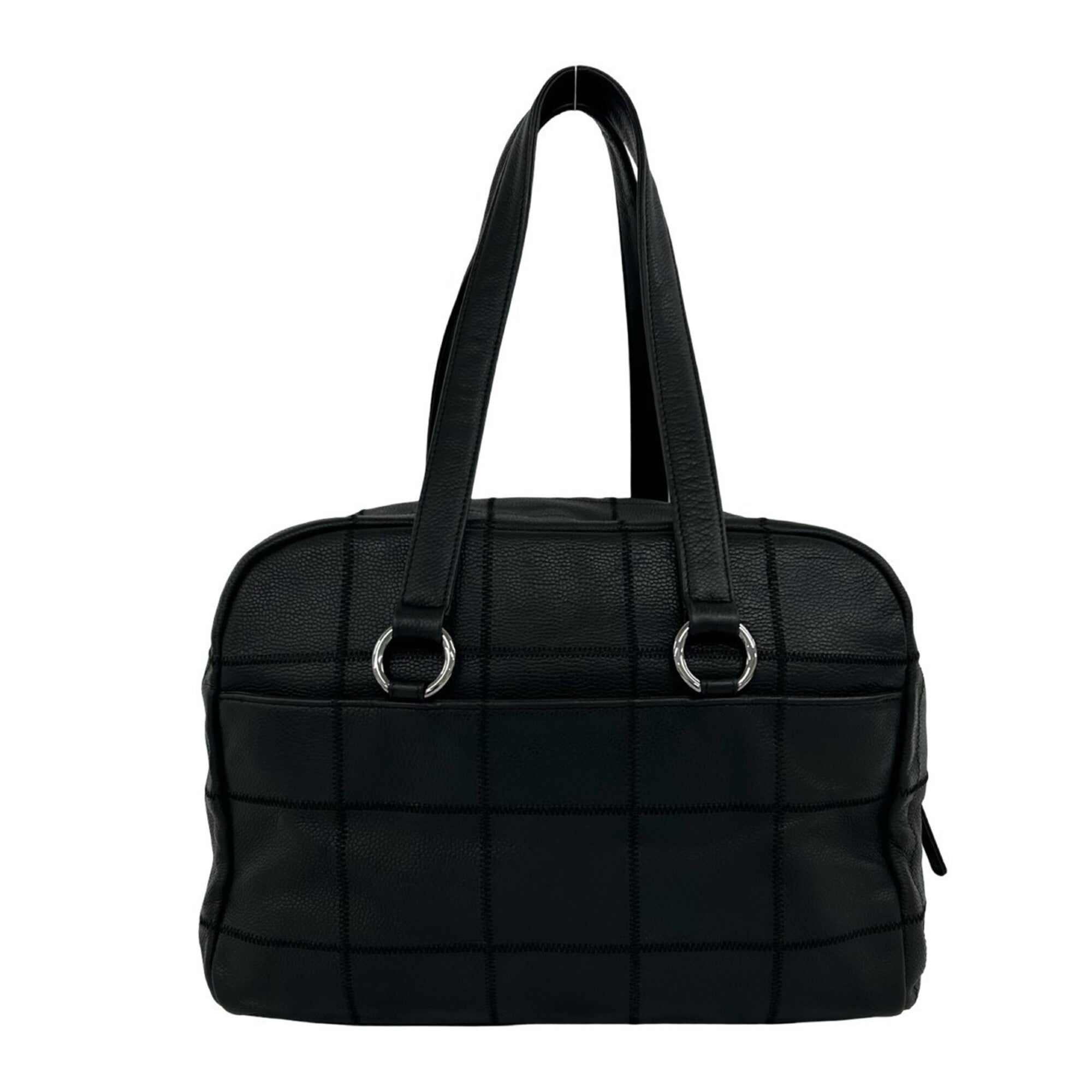 Chanel Black Grained Calfskin Tote Bag (Pre-Owned)