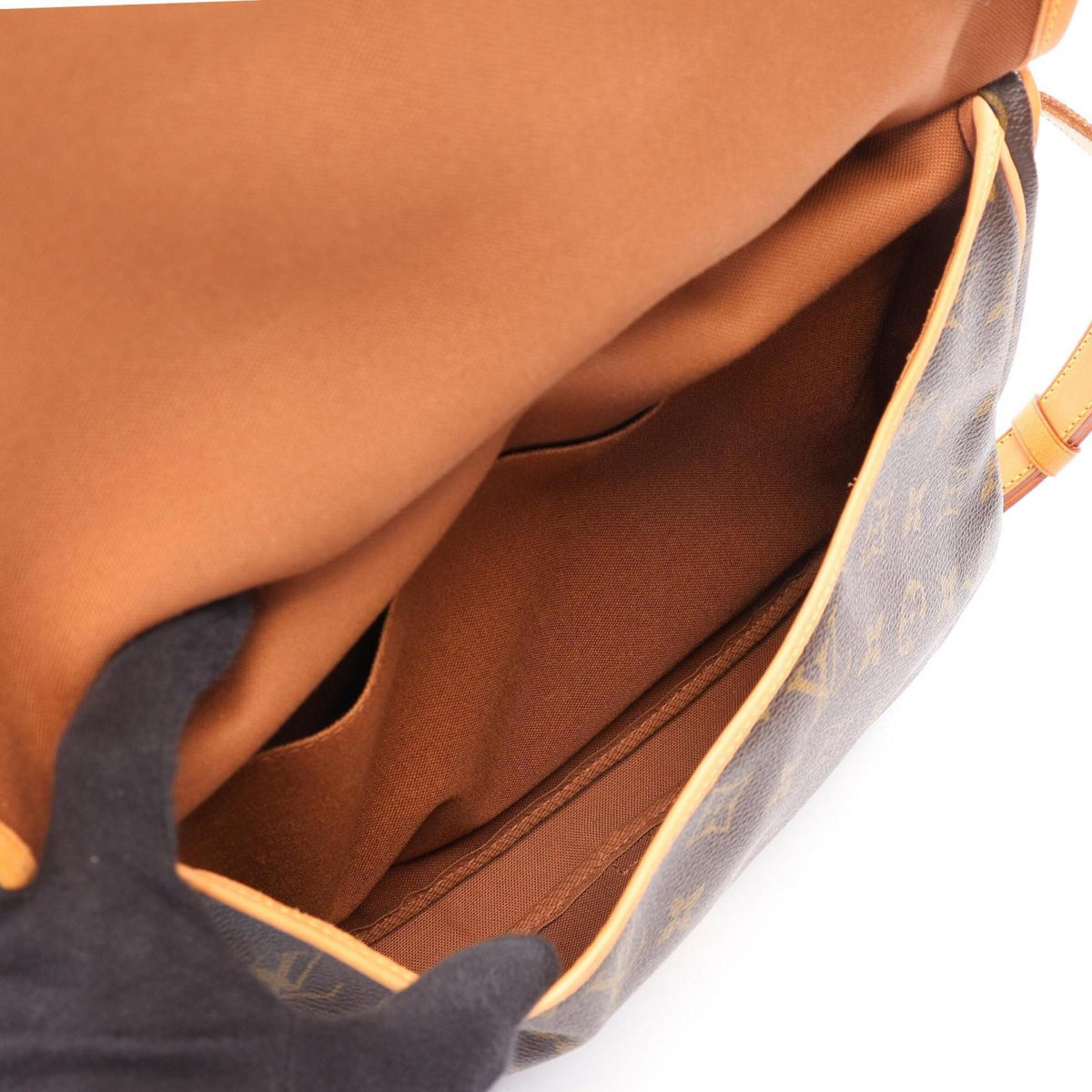 Louis Vuitton Brown Pvc Coated Canvas Leather Handbag Shoulder Bag (Pre-Owned)