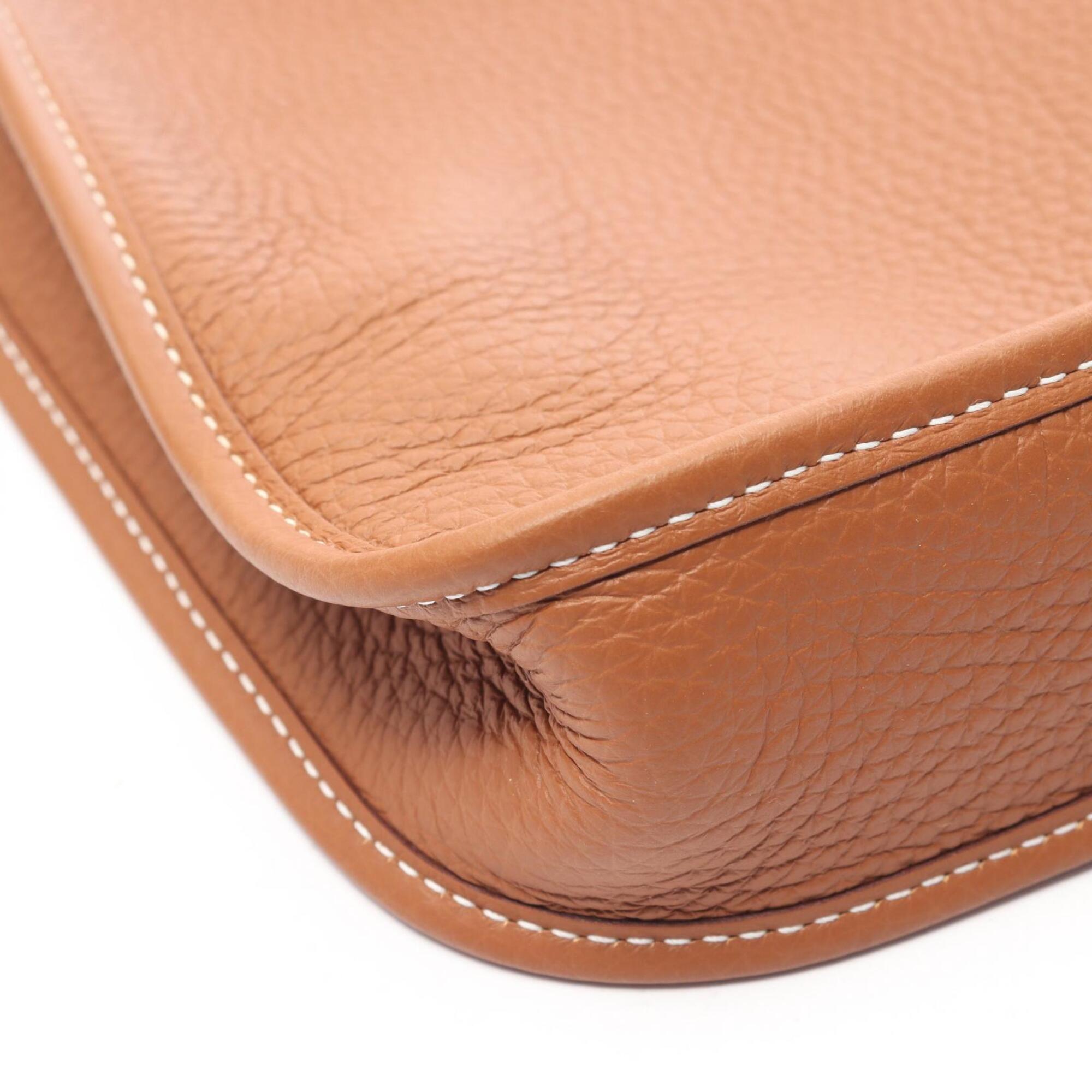Hermes Brown Taurillon Clemence Leather Shoulder Bag (Pre-Owned)