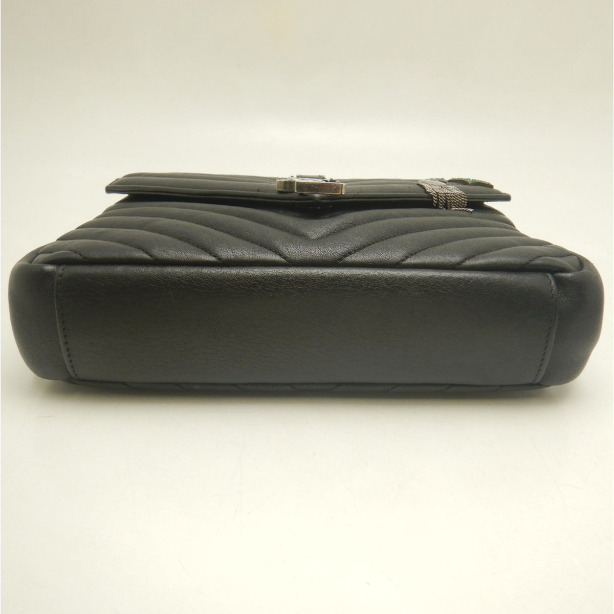 Yves Saint Laurent Black Leather School Bag Shoulder Bag (Pre-Owned)