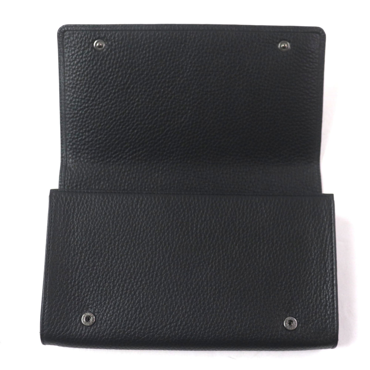 Dunhill Black Leather Long Wallet (Bi-Fold) (Pre-Owned)