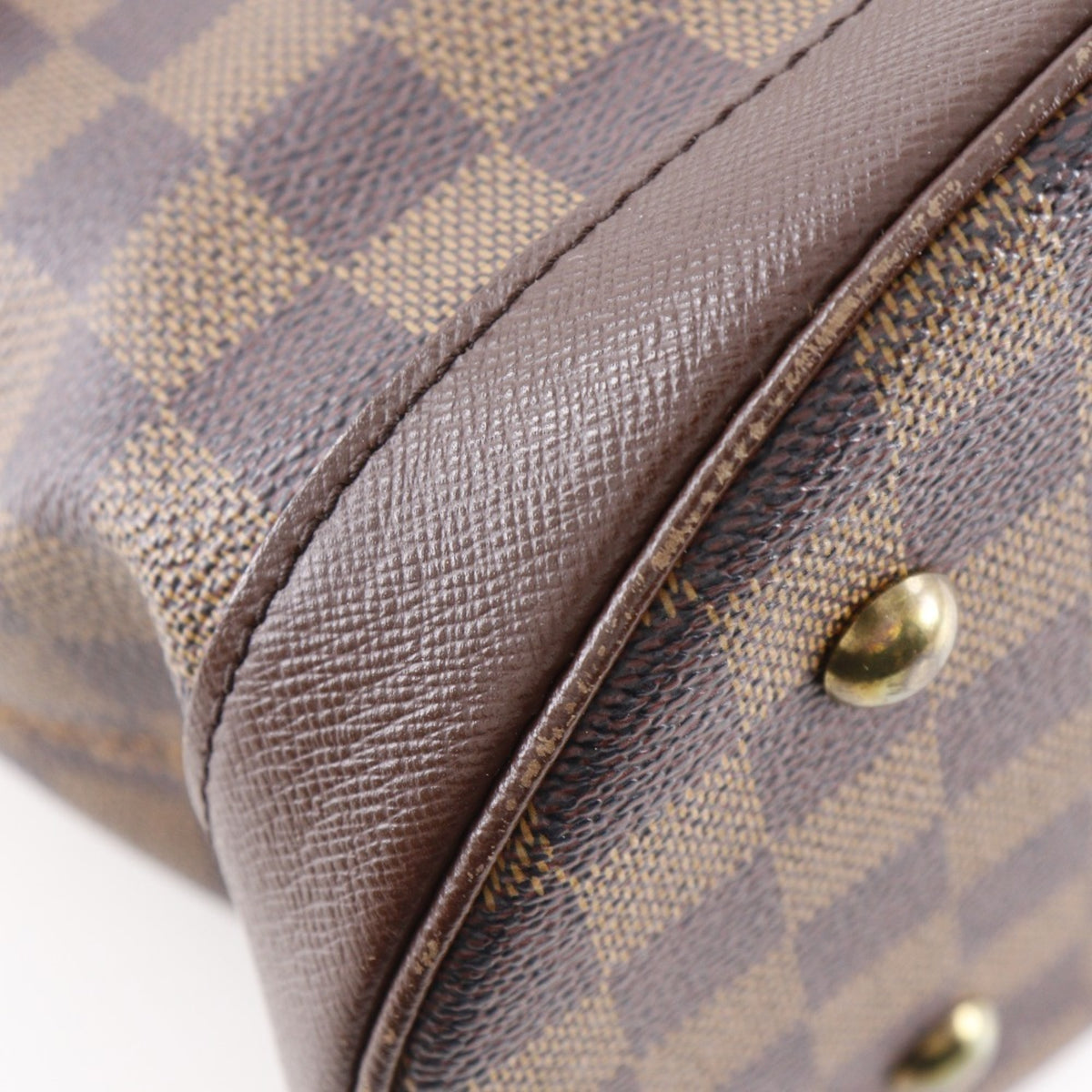Louis Vuitton Brown Damier Canvas Pouch Tote Bag (Pre-Owned)