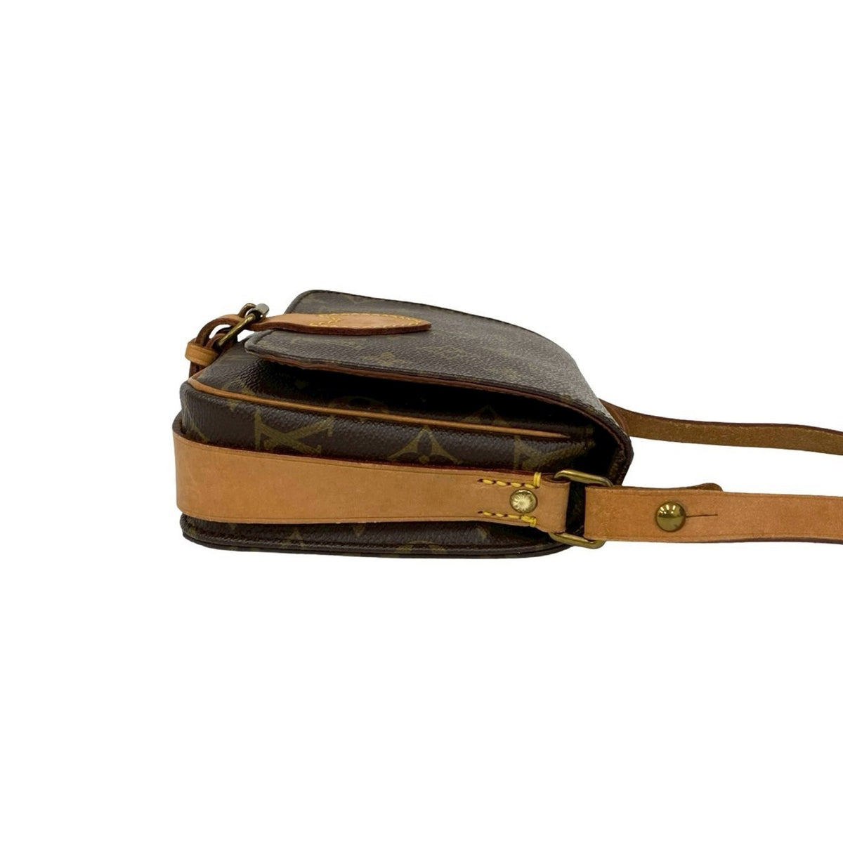Louis Vuitton Brown Leather Pvc Pochette Shoulder Bag (Pre-Owned)
