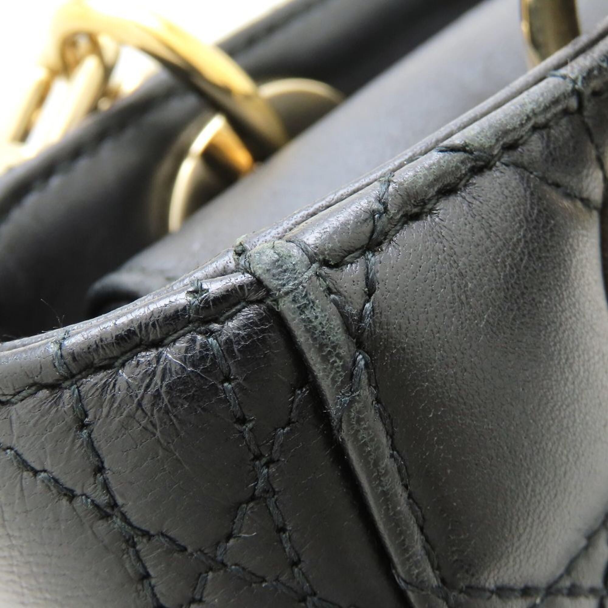 Christian Dior Black Leather Handbag (Pre-Owned)