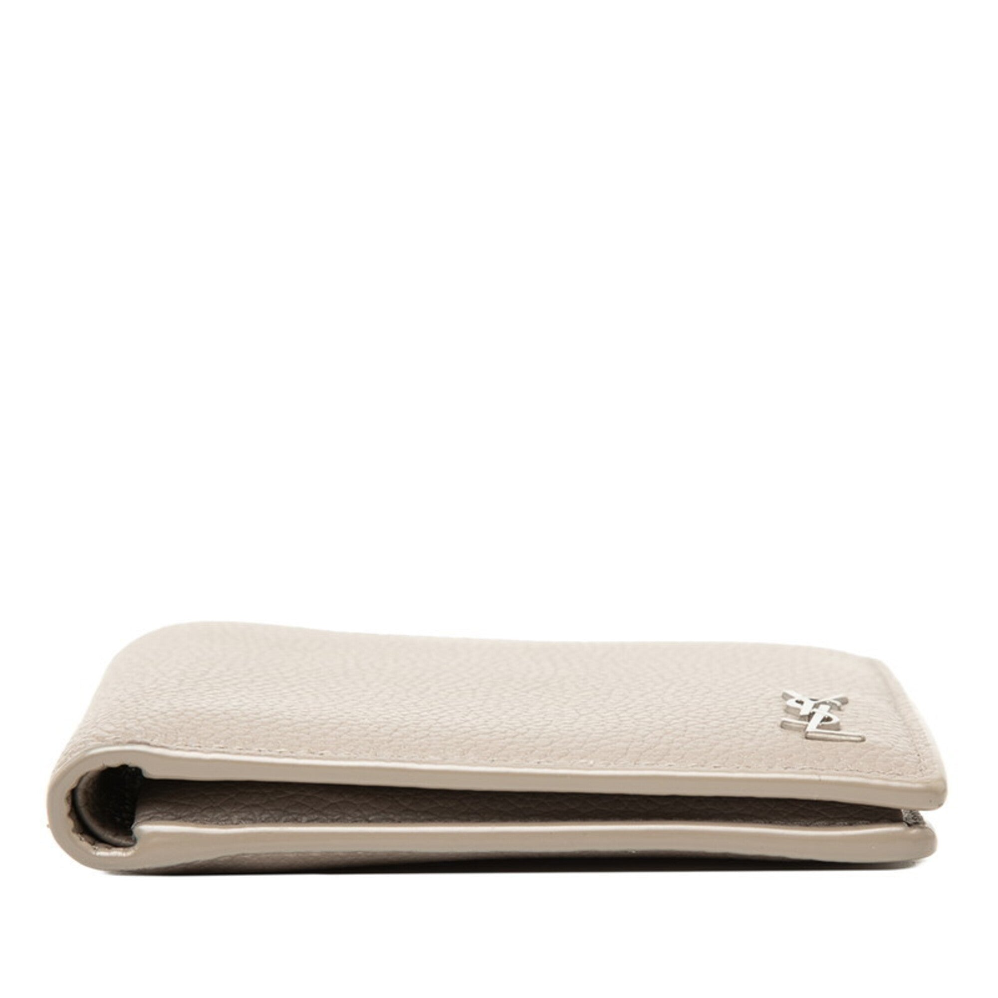 Saint Laurent Beige Leather Wallet (Bi-Fold) (Pre-Owned)