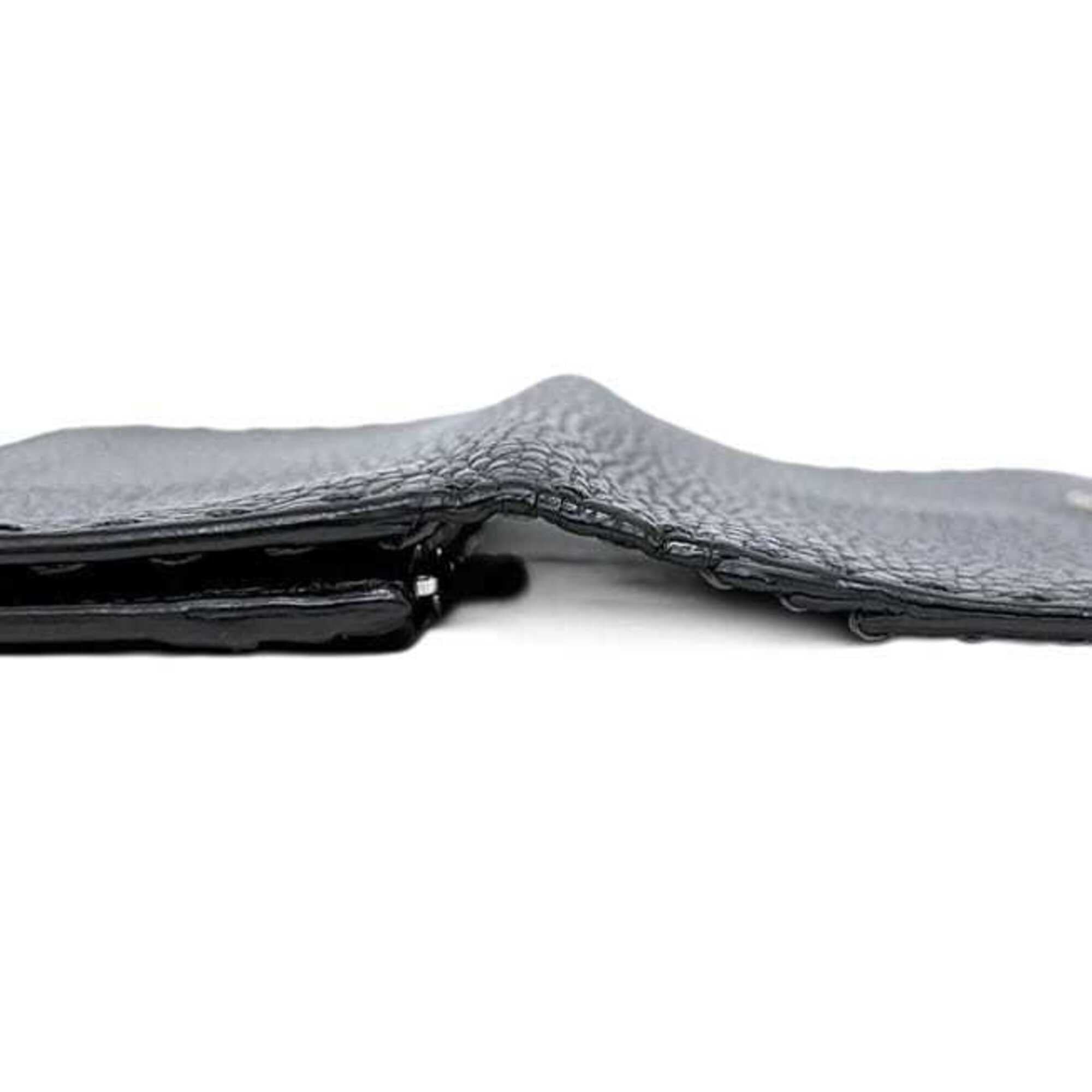 Fendi Gray Leather Long Wallet (Bi-Fold) (Pre-Owned)