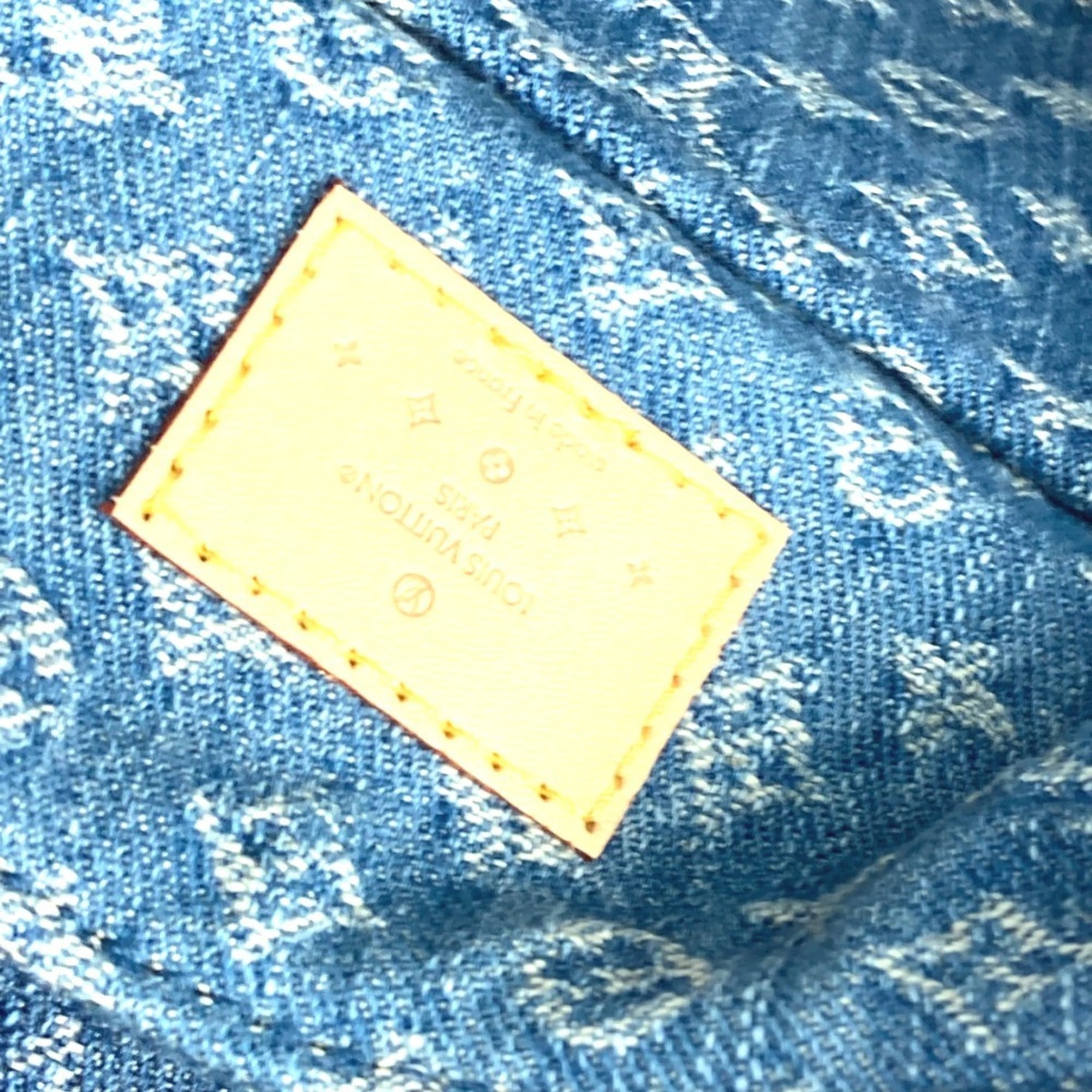 Louis Vuitton Blue Monogram Denim Backpack (Pre-Owned)