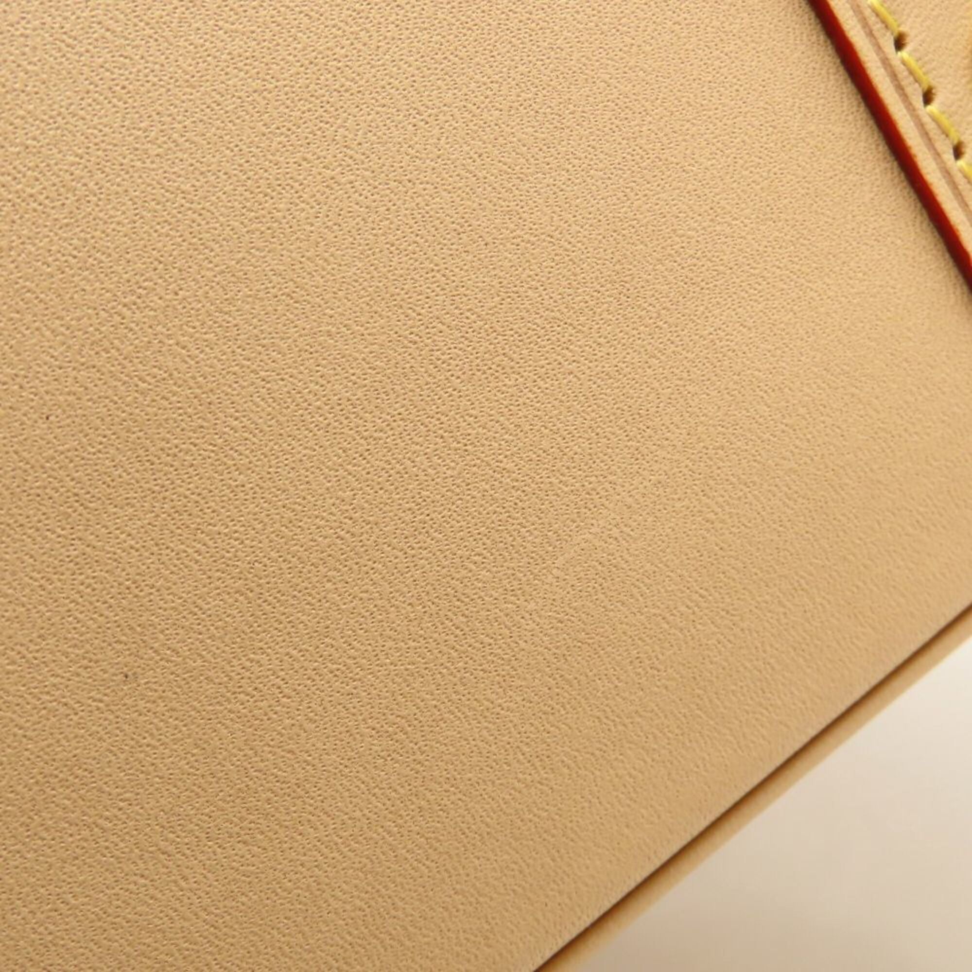 Louis Vuitton Beige Coated Canvas Handbag (Pre-Owned)