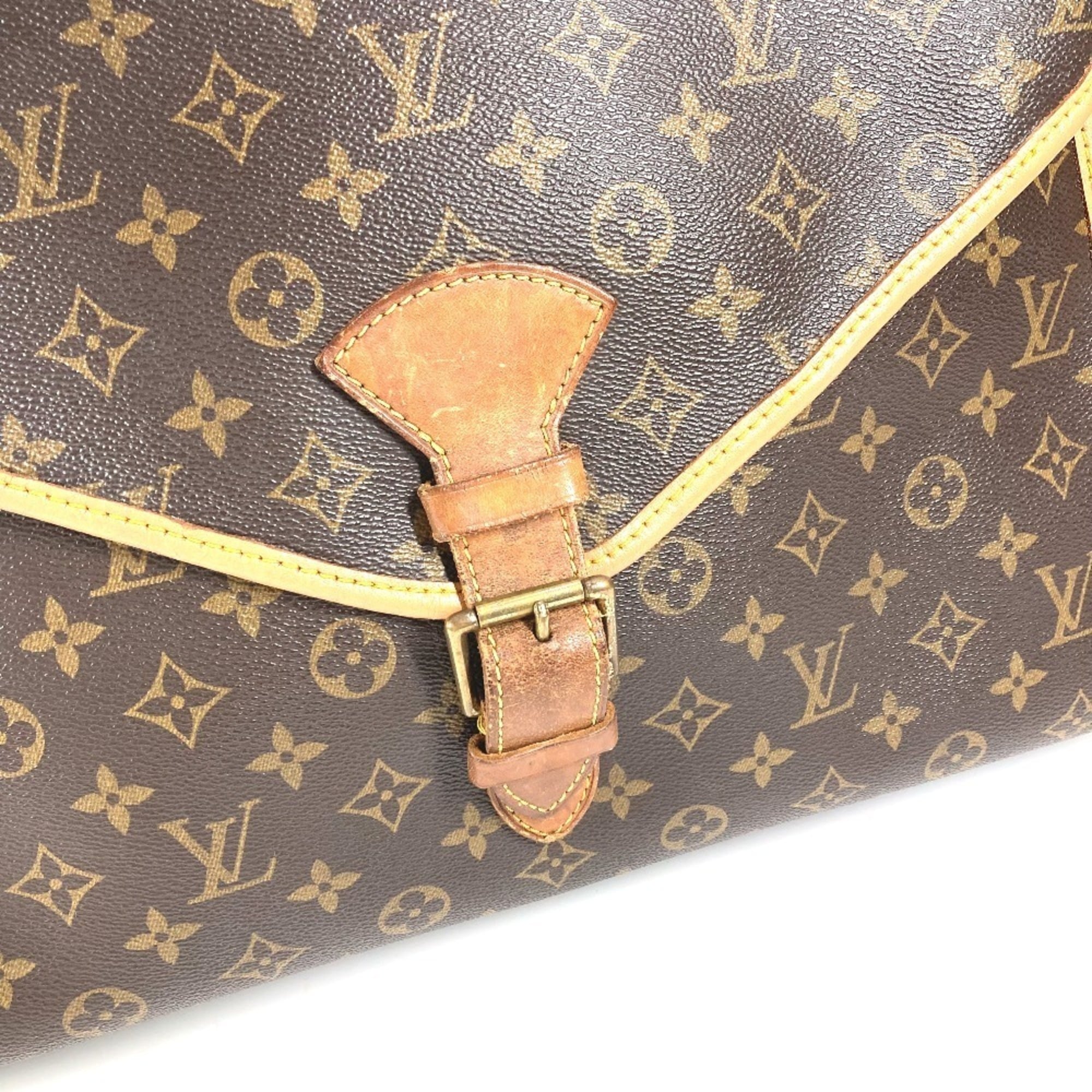 Louis Vuitton Brown Galle Monogram Monogram Briefcase Handbag (Pre-Owned)