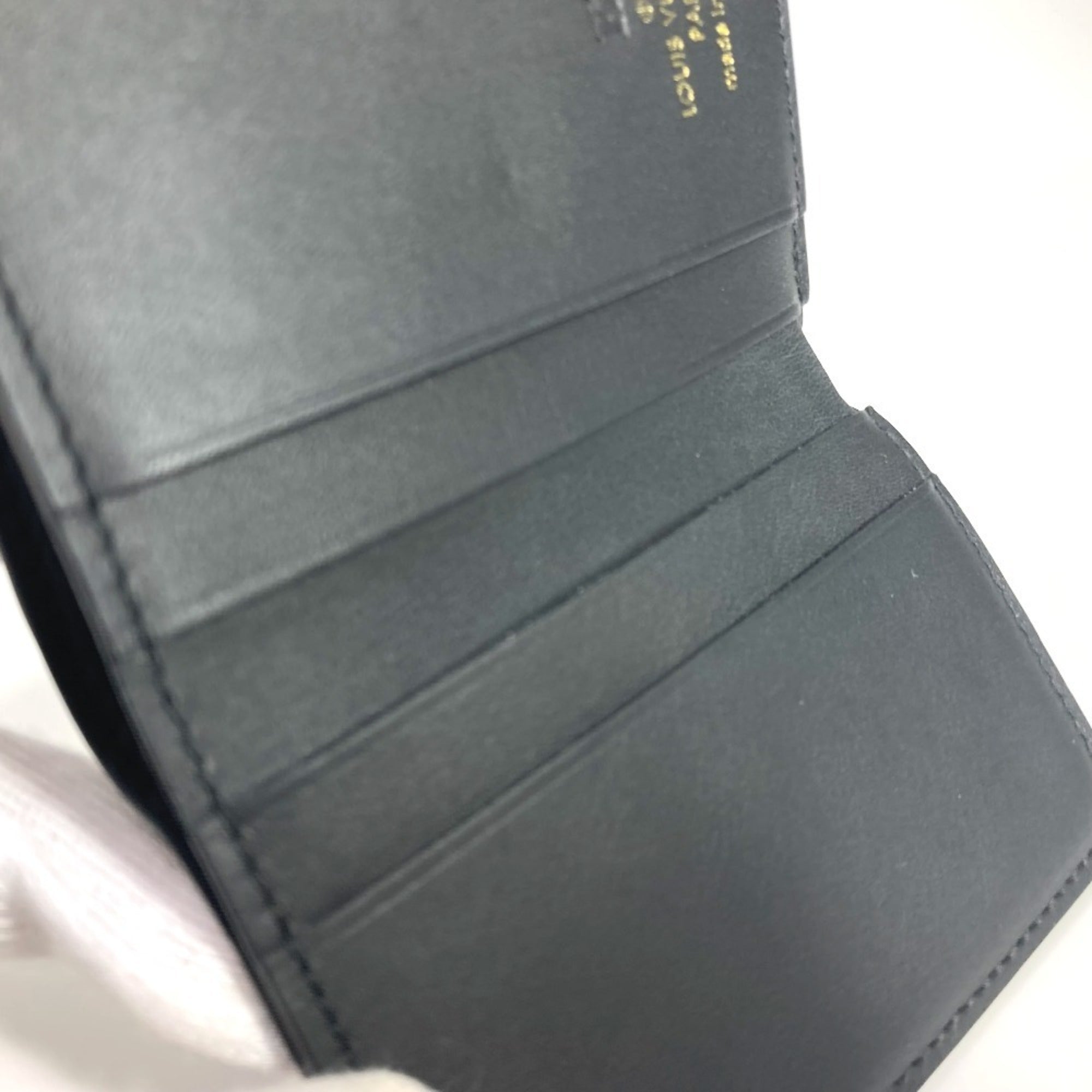 Louis Vuitton Brown Monogram Red Color Monogram Leather Wallet (Tri-Fold) (Pre-Owned)