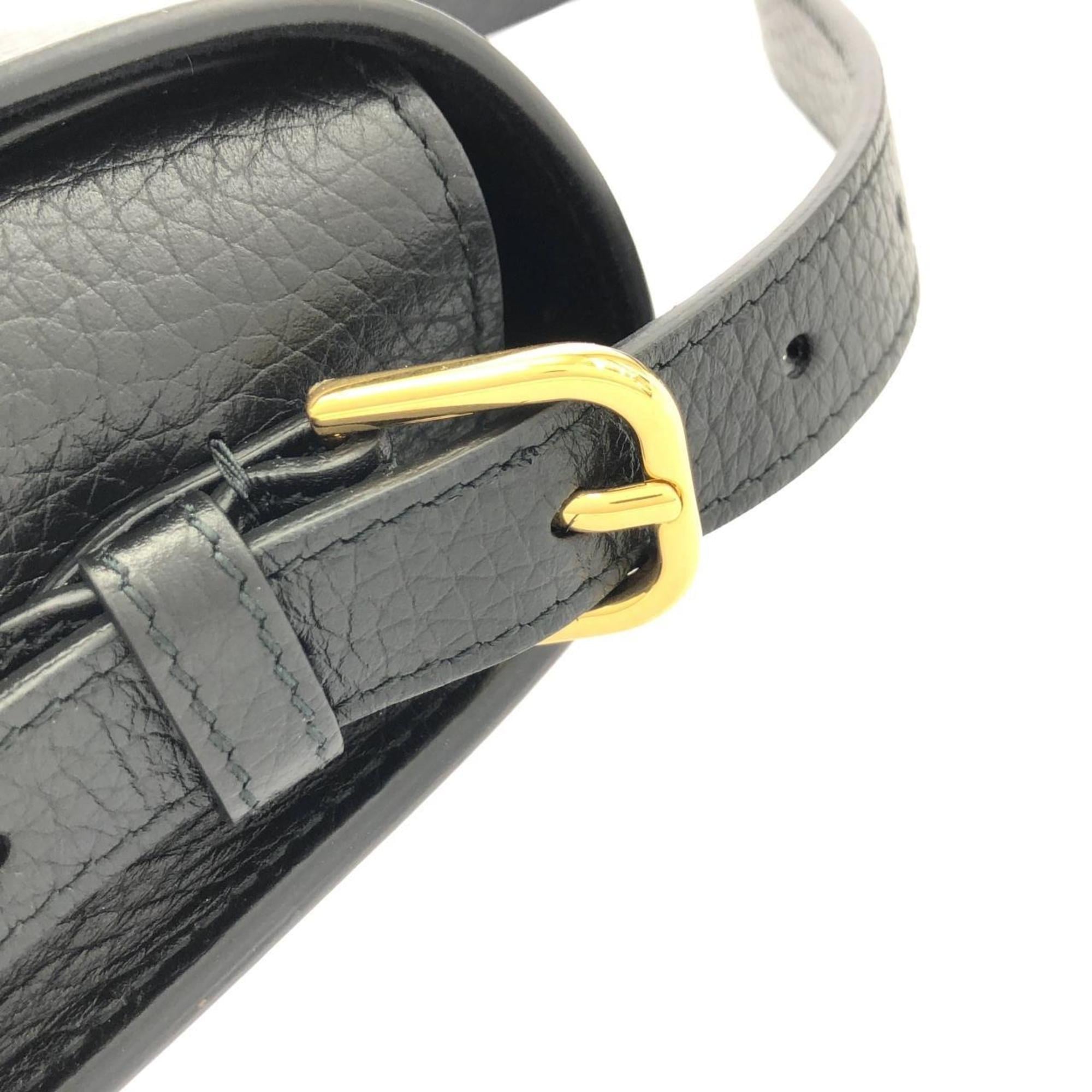 Christian Dior Black Leather Shoulder Bag (Pre-Owned)