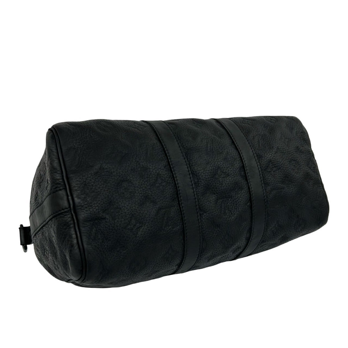 Louis Vuitton Black Leather Handbag Shoulder Bag (Pre-Owned)