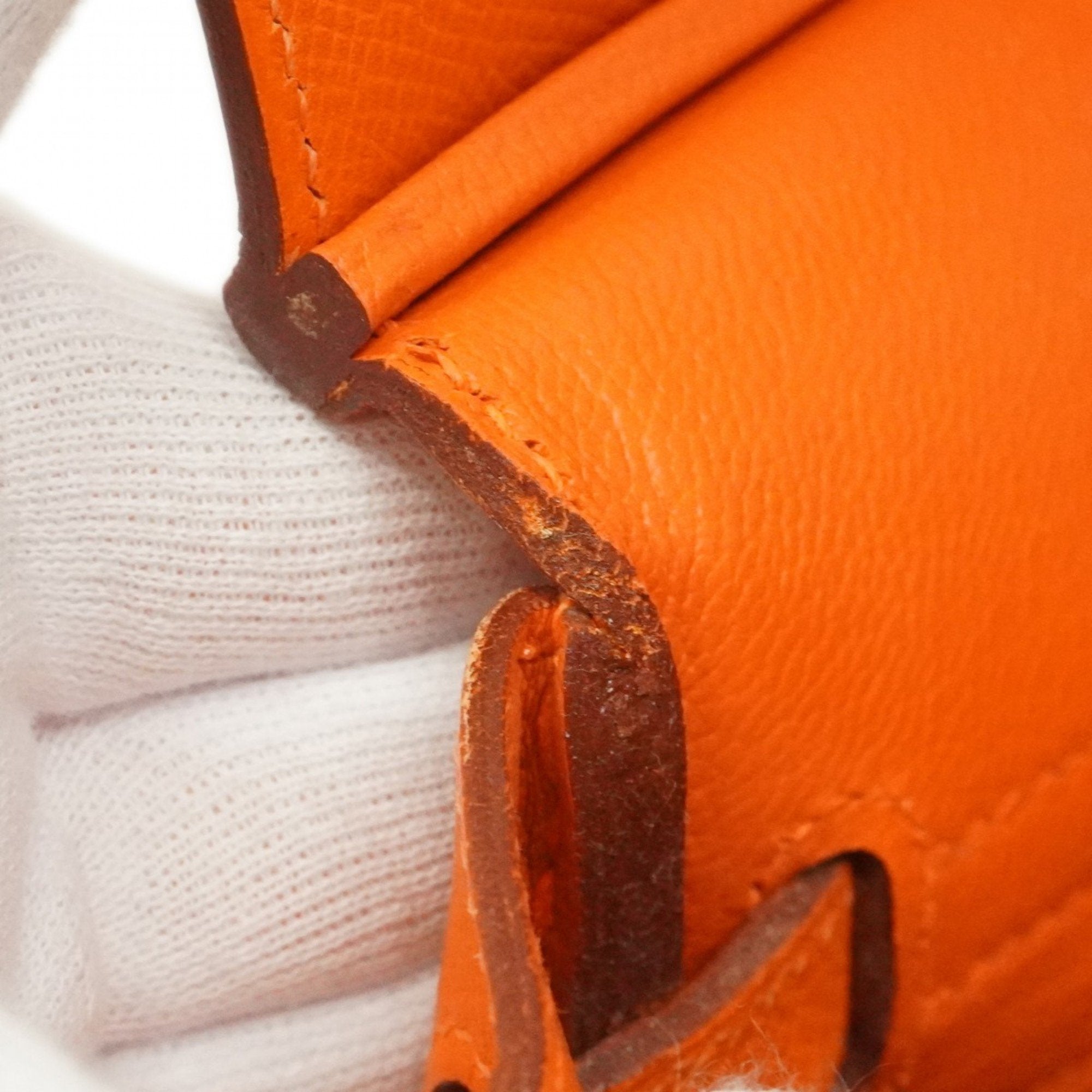 Hermes Orange Epsom Leather Handbag (Pre-Owned)