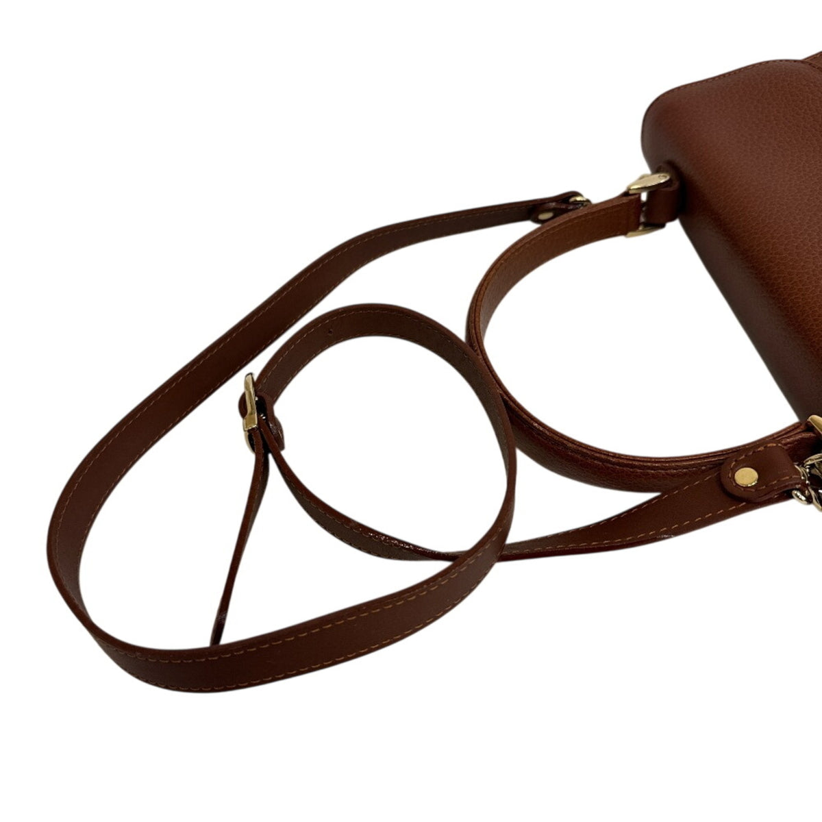 Burberry Brown Leather Shoulder Bag (Pre-Owned)