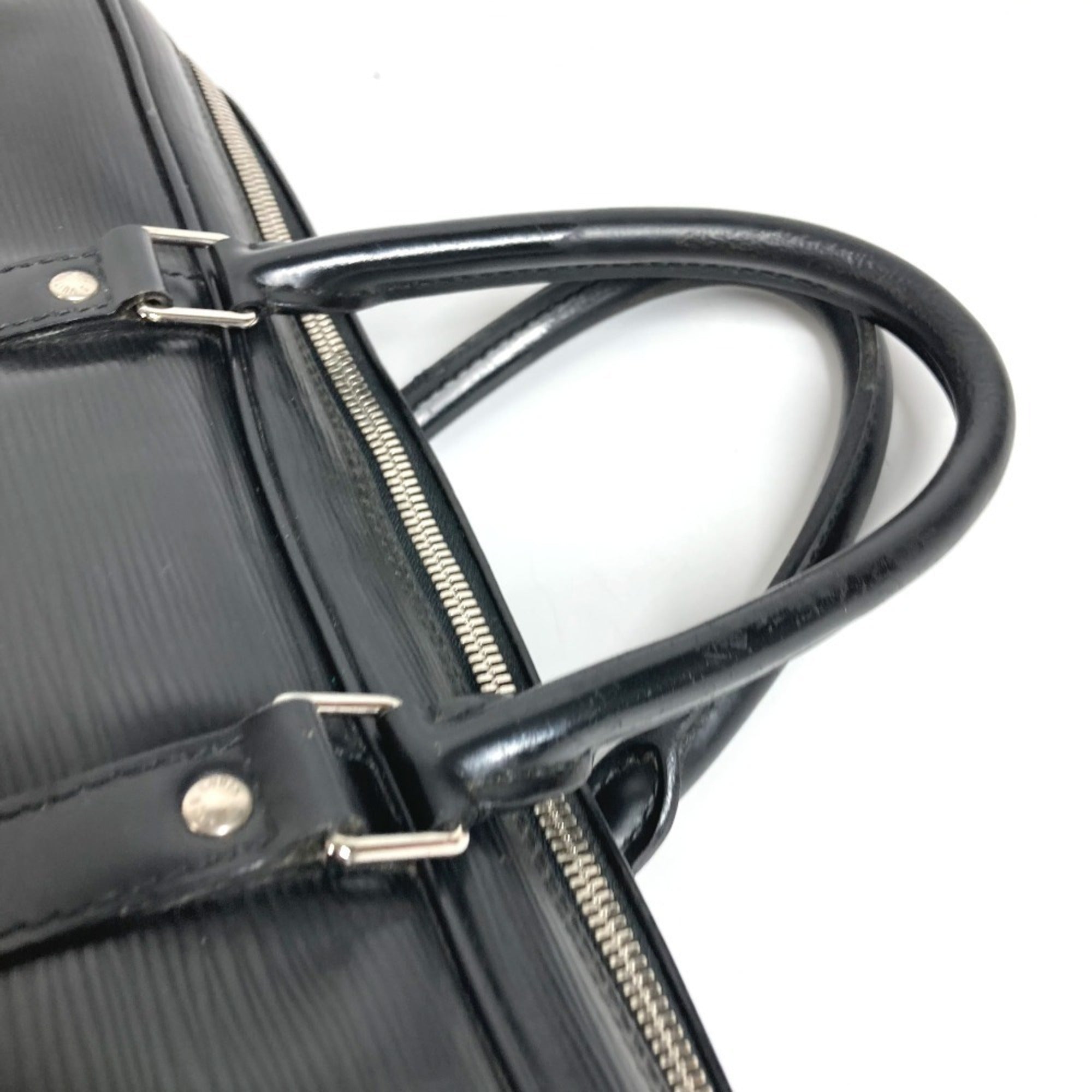 Louis Vuitton Black Noir Epi Leather Briefcase Handbag (Pre-Owned)