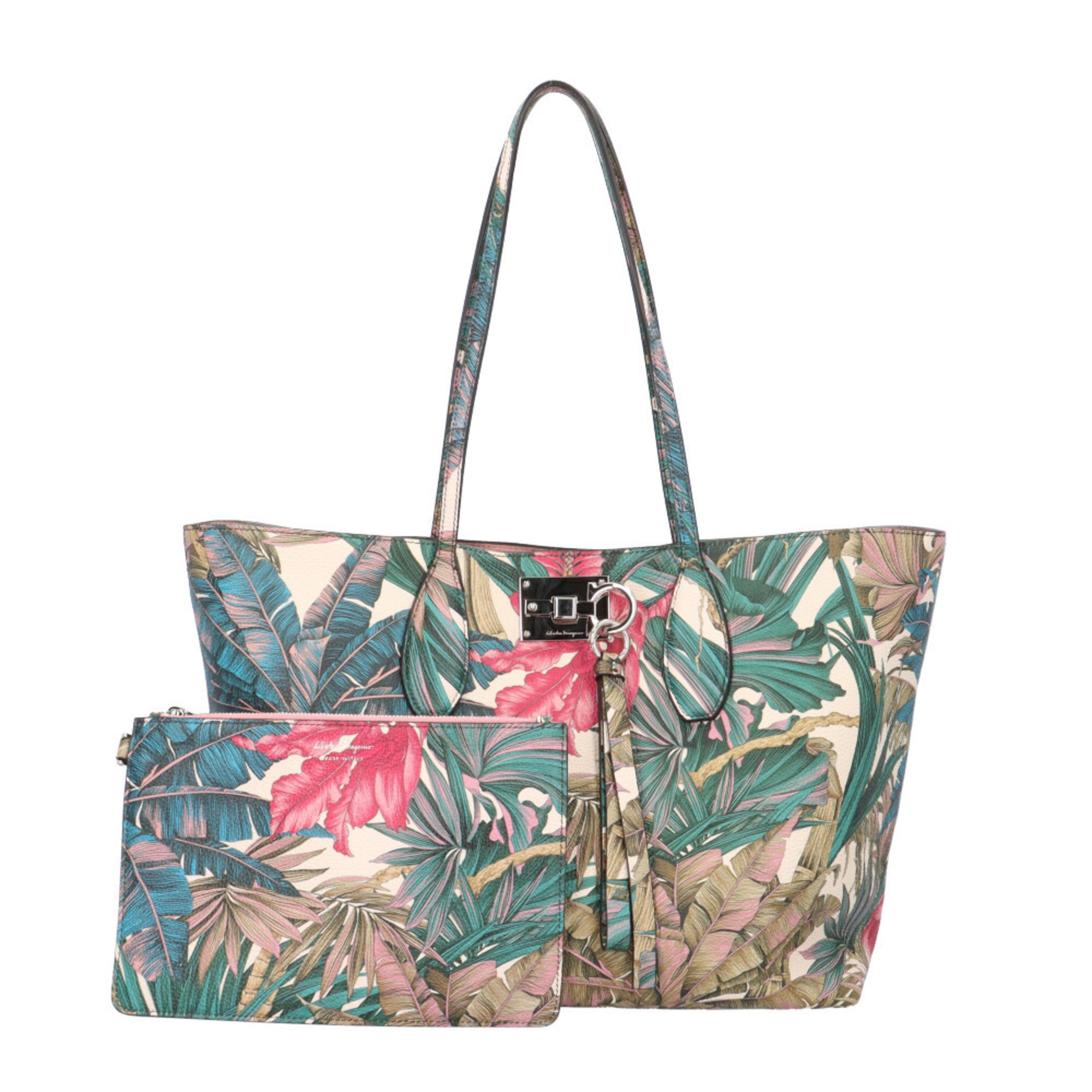 Salvatore Ferragamo Multi-Color Leather Tote Bag (Pre-Owned)