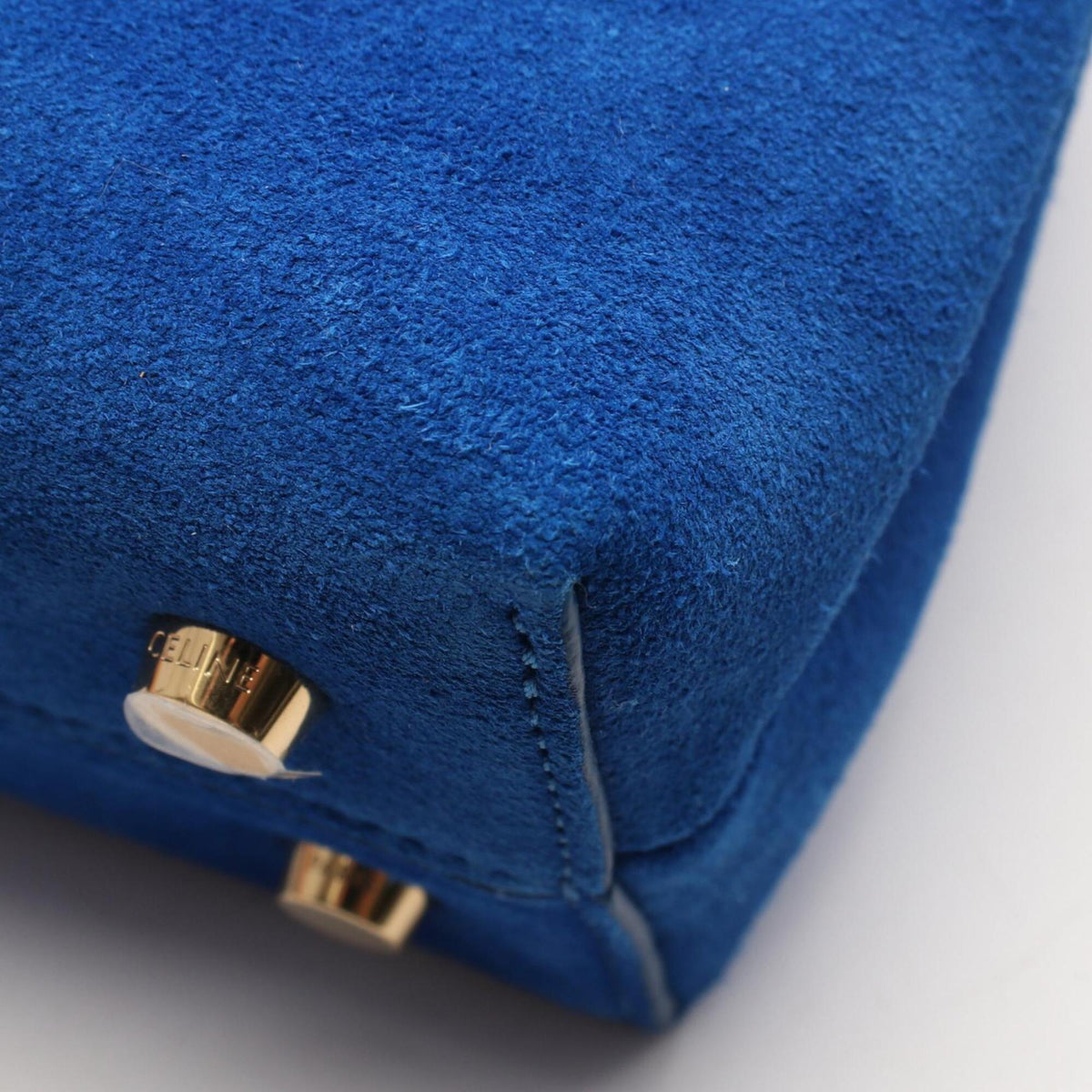 Celine Blue Suede Handbag (Pre-Owned)