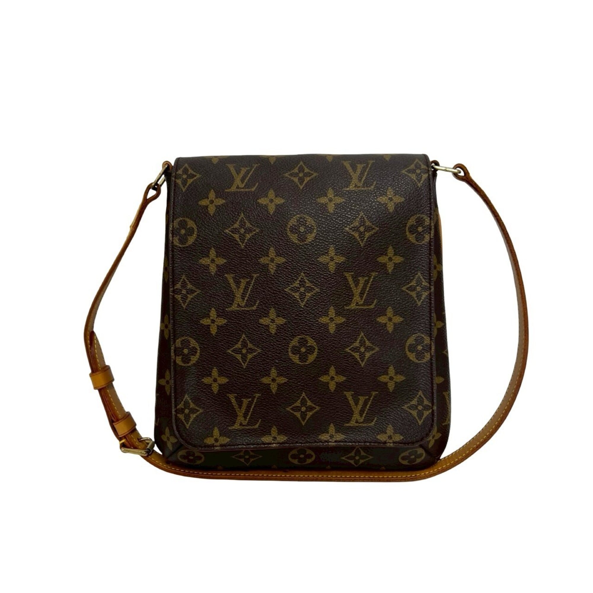 Louis Vuitton Brown Leather Pvc Shoulder Bag (Pre-Owned)
