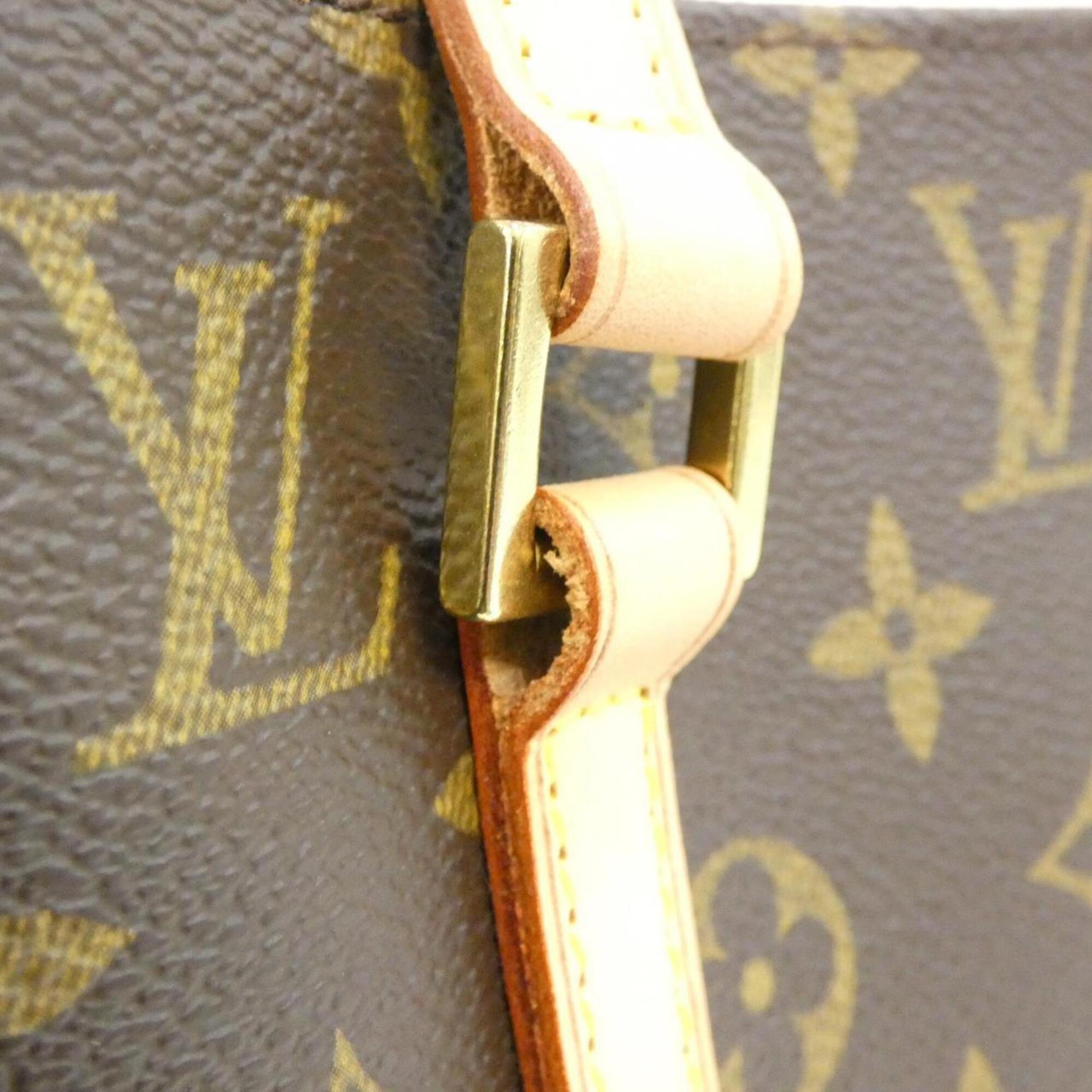 Louis Vuitton Marron Coated Canvas Handbag (Pre-Owned)